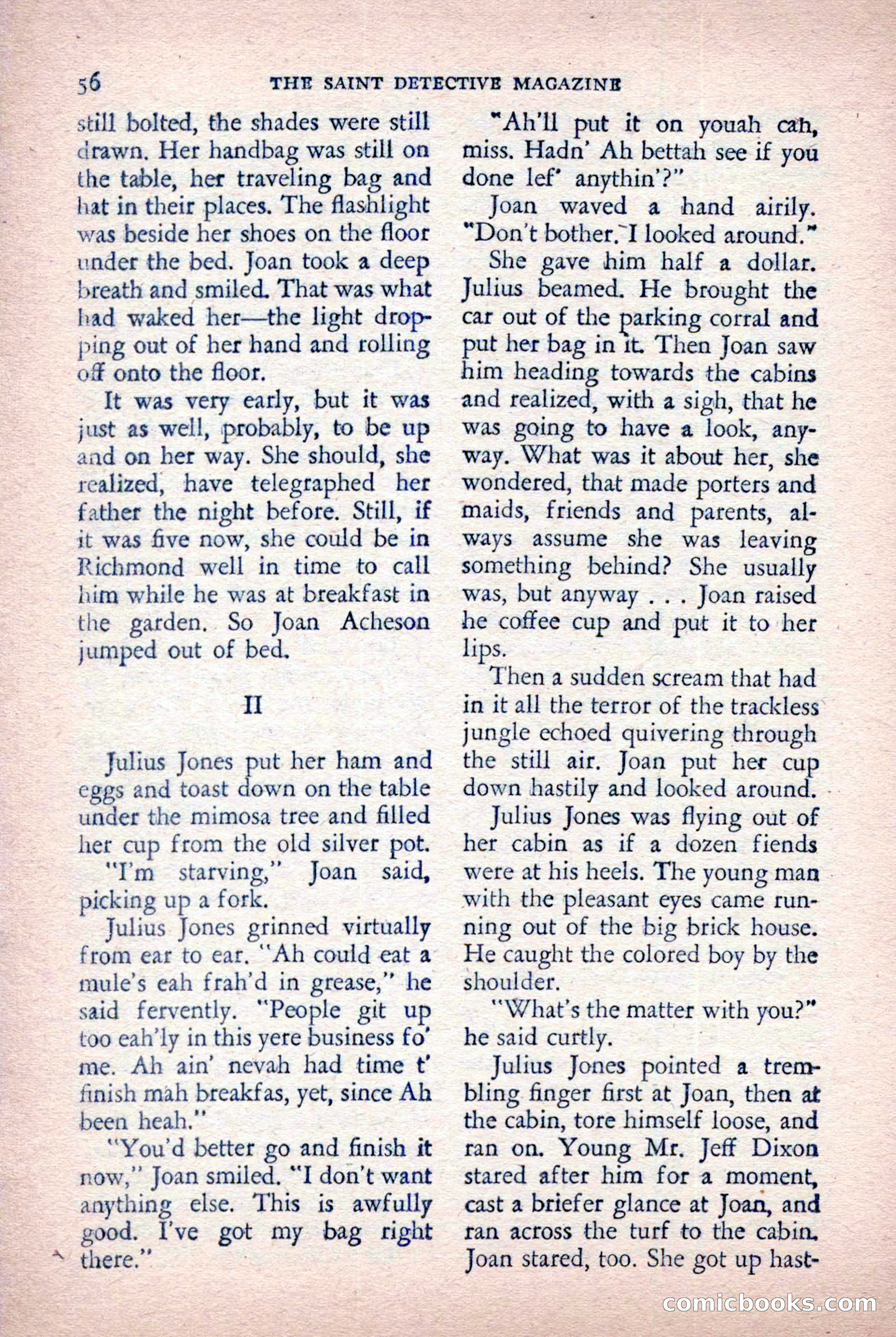 The Saint Detective Magazine, October 1955 — page 58 of 164