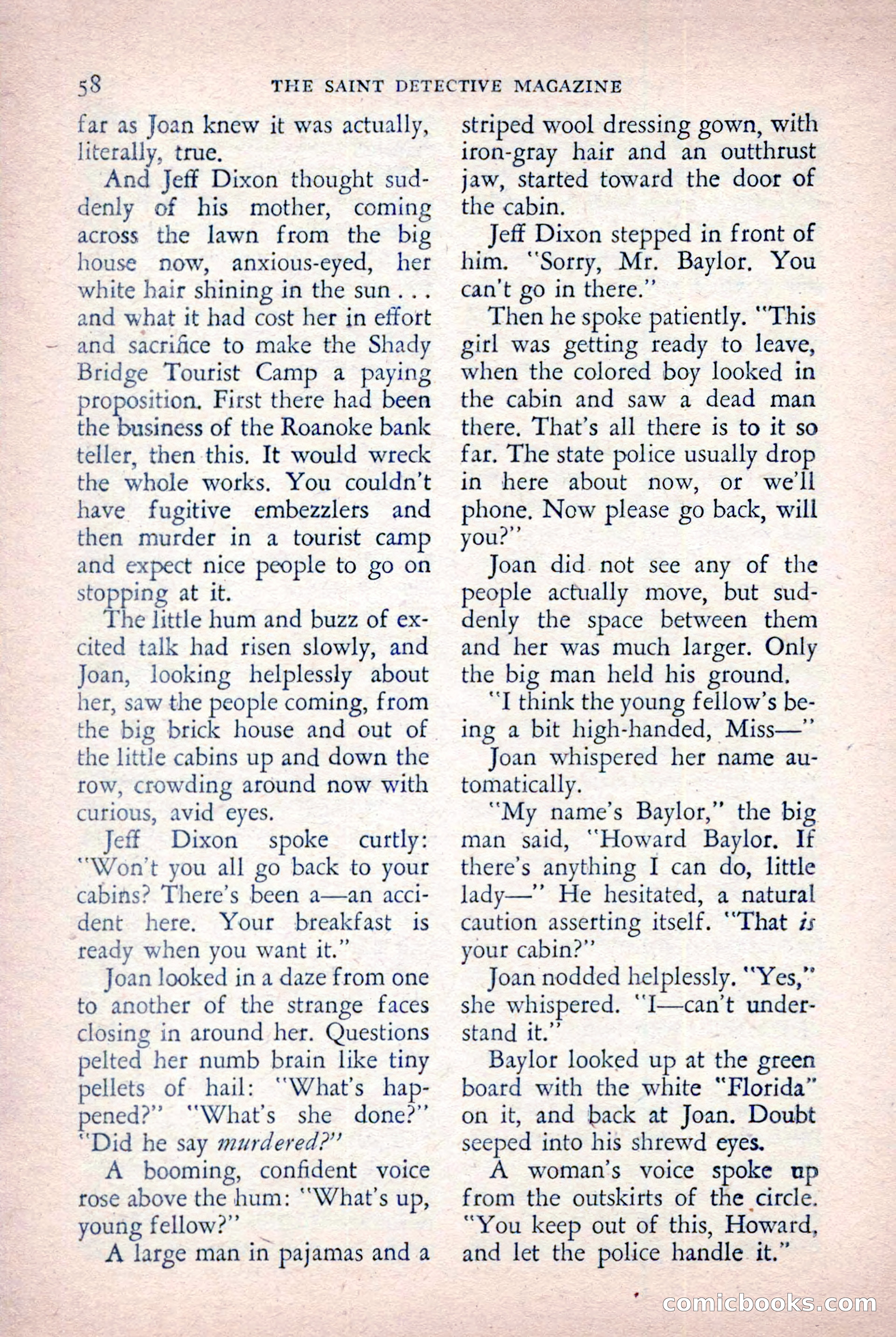 The Saint Detective Magazine, October 1955 — page 60 of 164