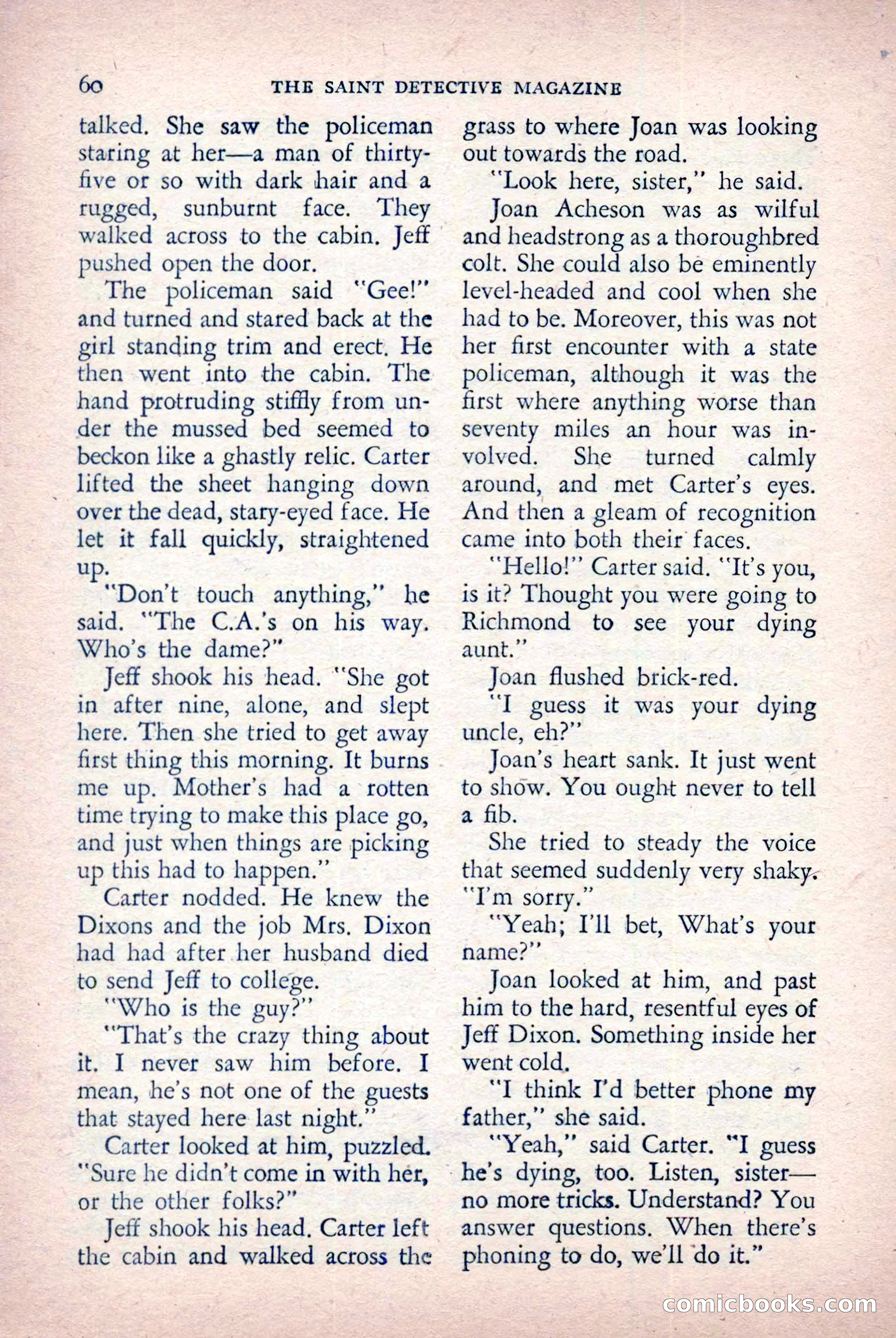 The Saint Detective Magazine, October 1955 — page 62 of 164