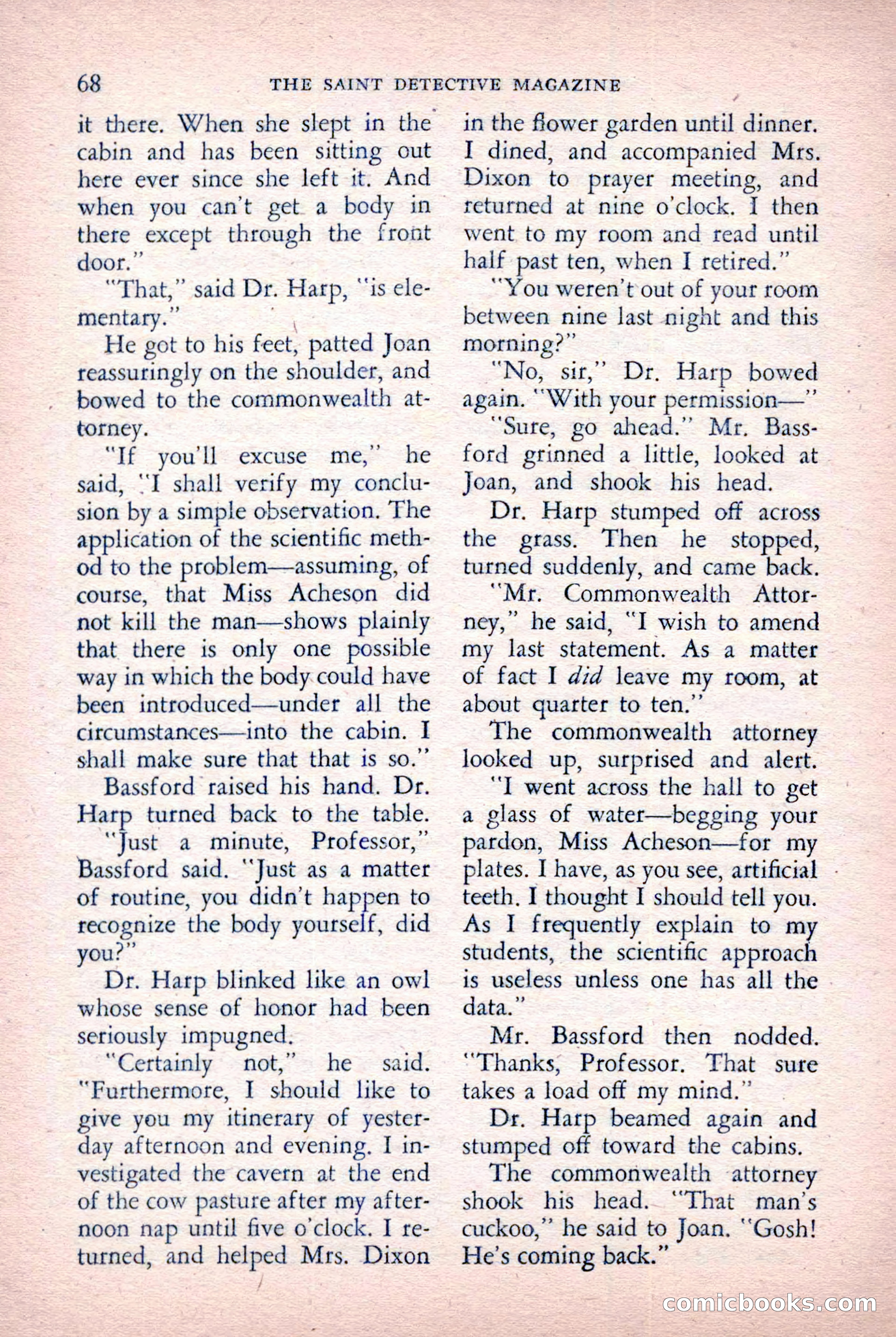 The Saint Detective Magazine, October 1955 — page 70 of 164