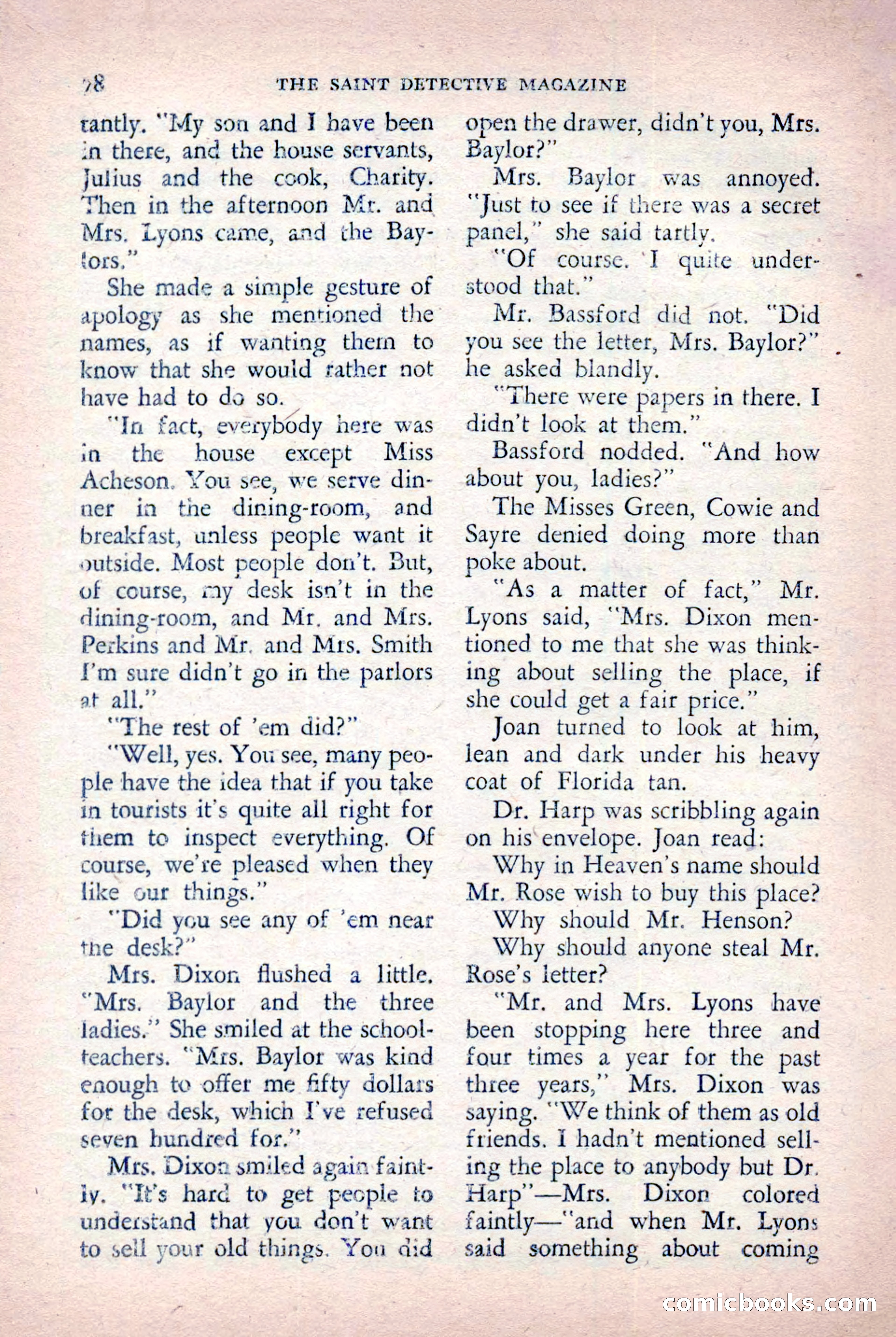 The Saint Detective Magazine, October 1955 — page 80 of 164