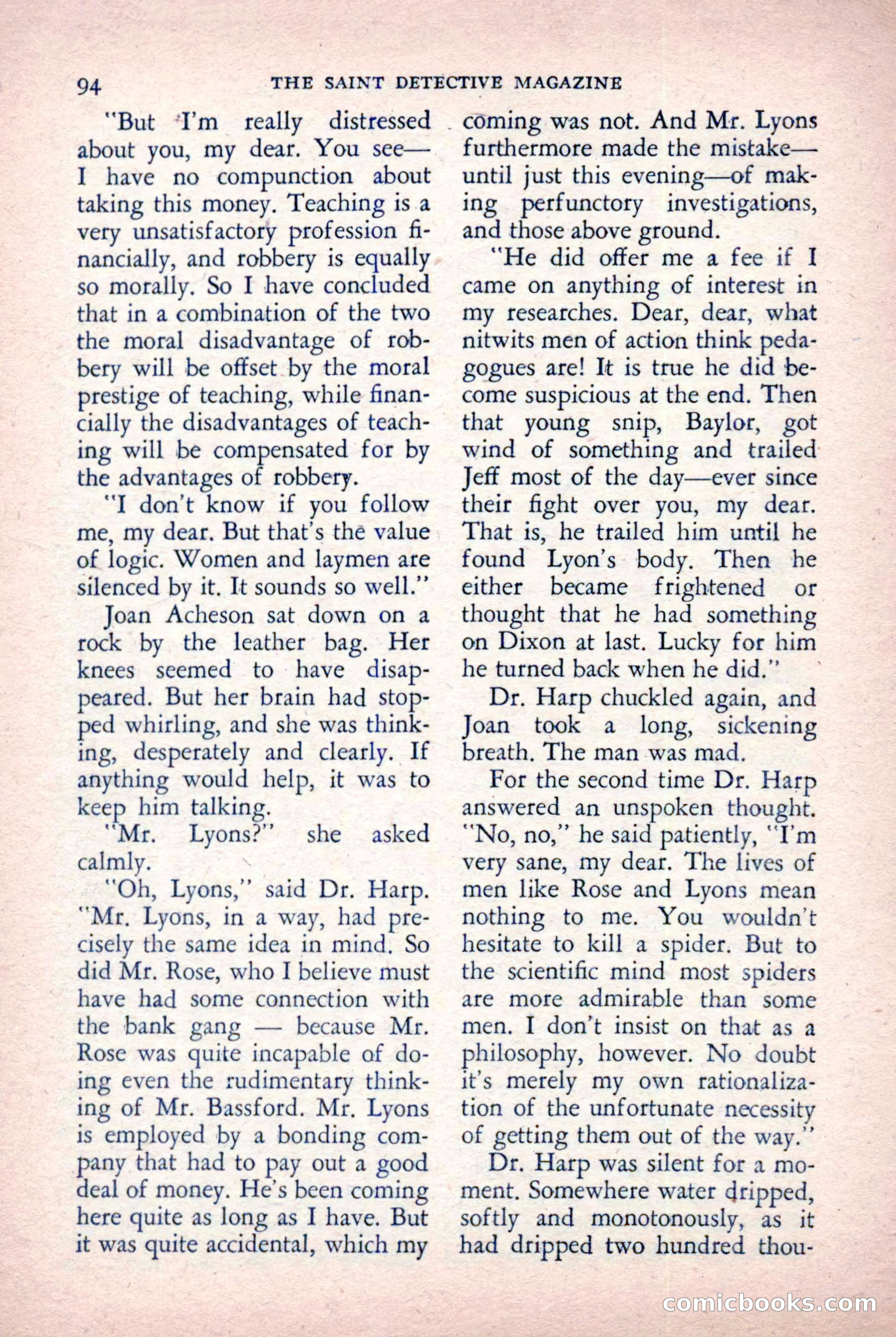 The Saint Detective Magazine, October 1955 — page 96 of 164