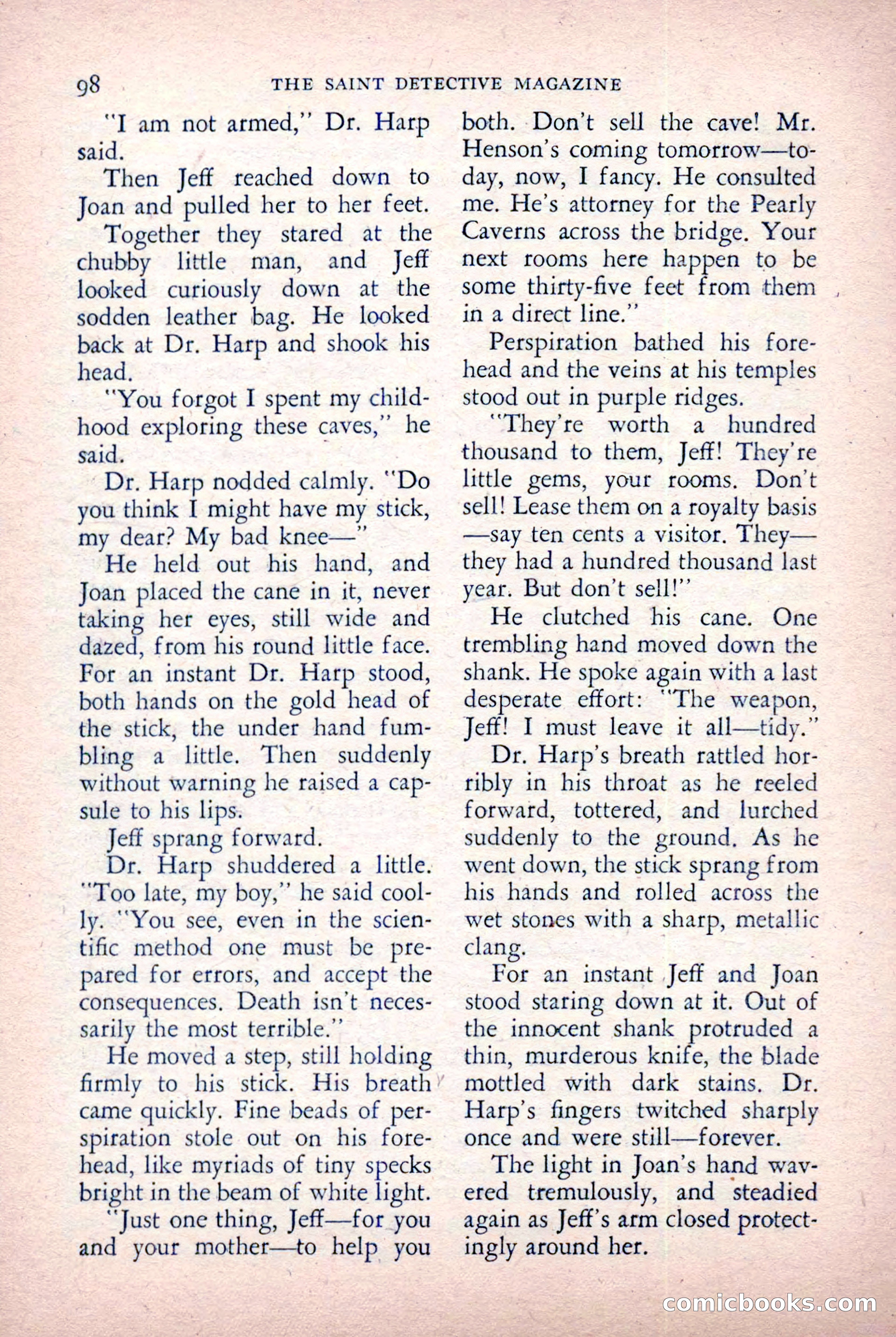 The Saint Detective Magazine, October 1955 — page 100 of 164
