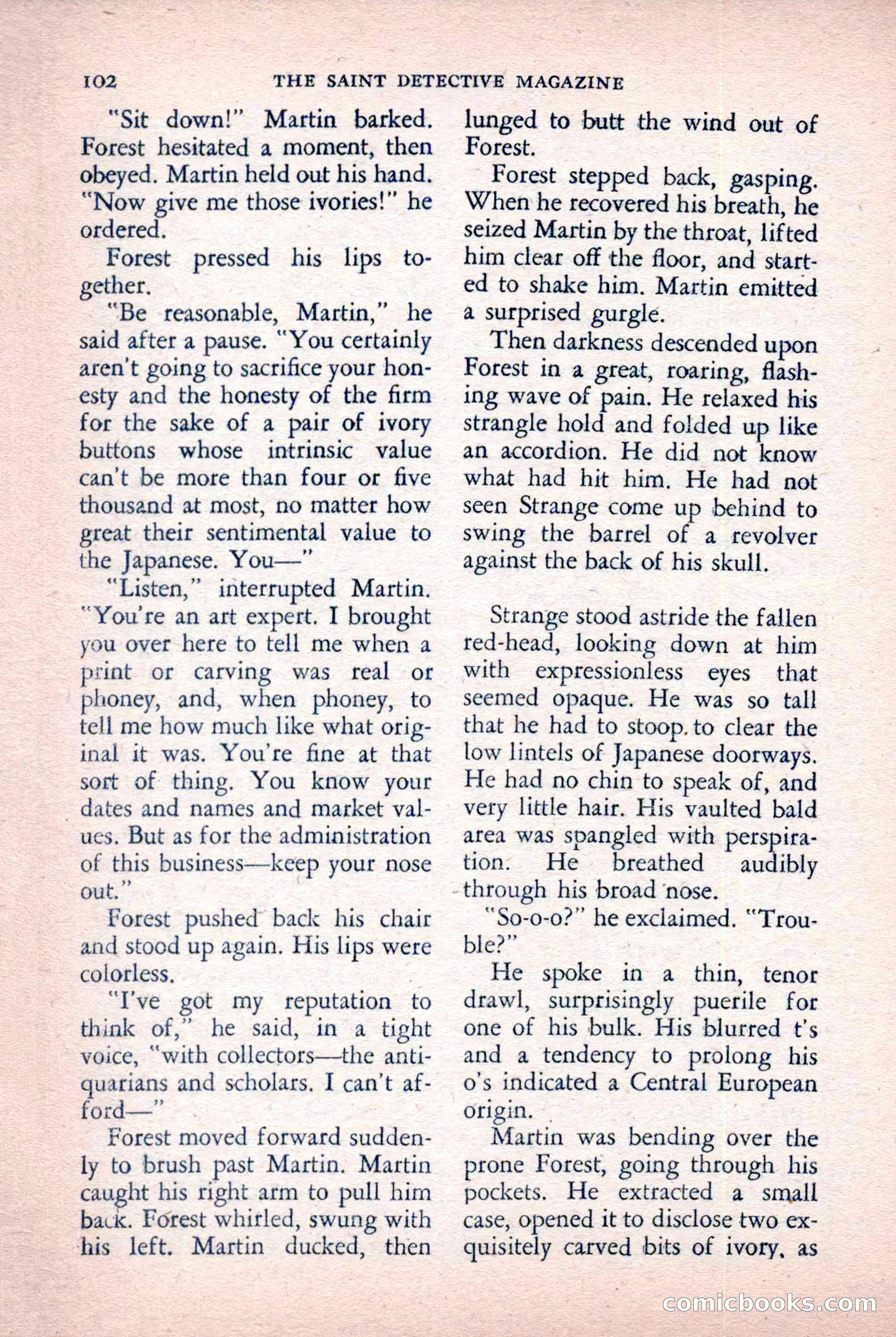 The Saint Detective Magazine, October 1955 — page 104 of 164