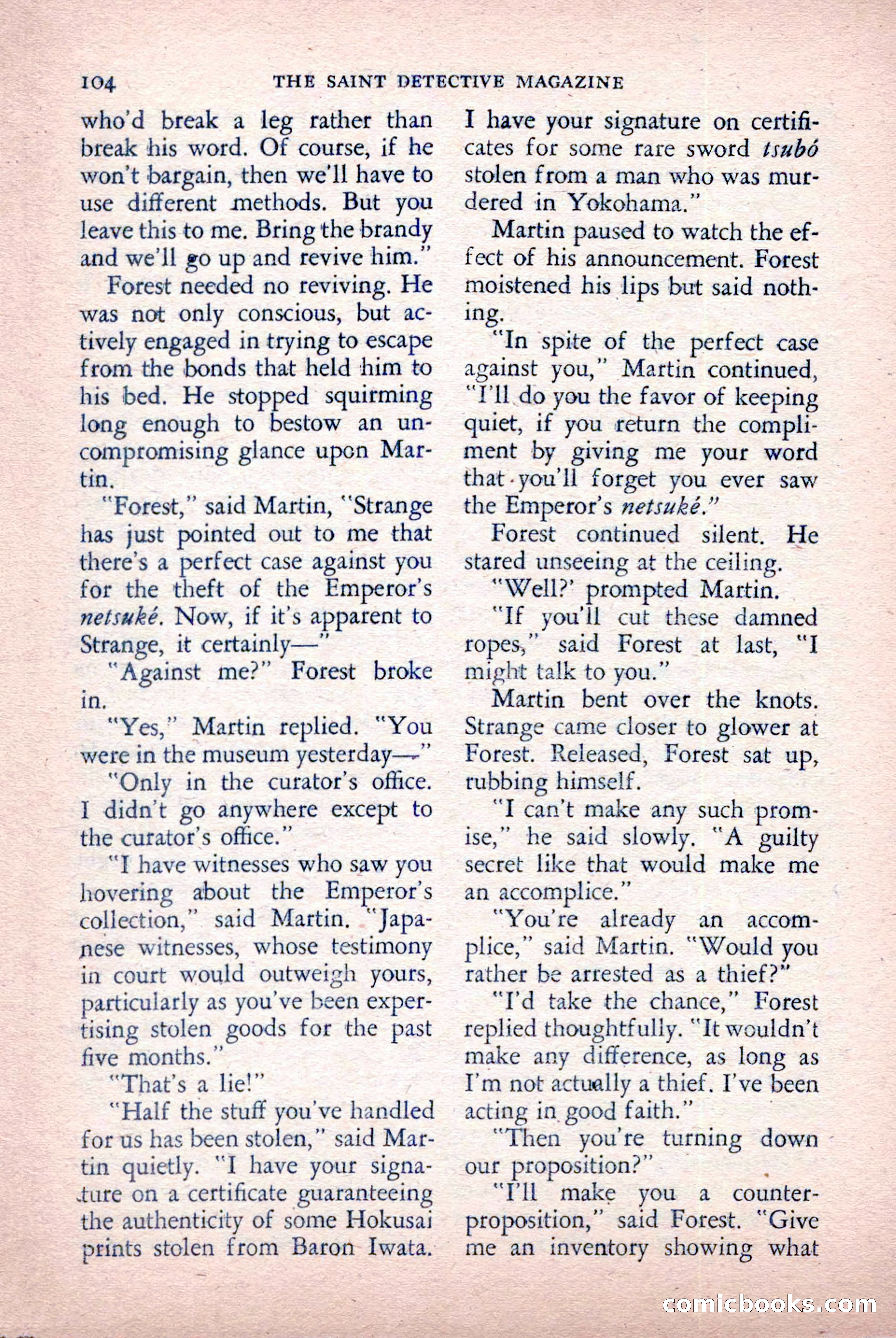 The Saint Detective Magazine, October 1955 — page 106 of 164