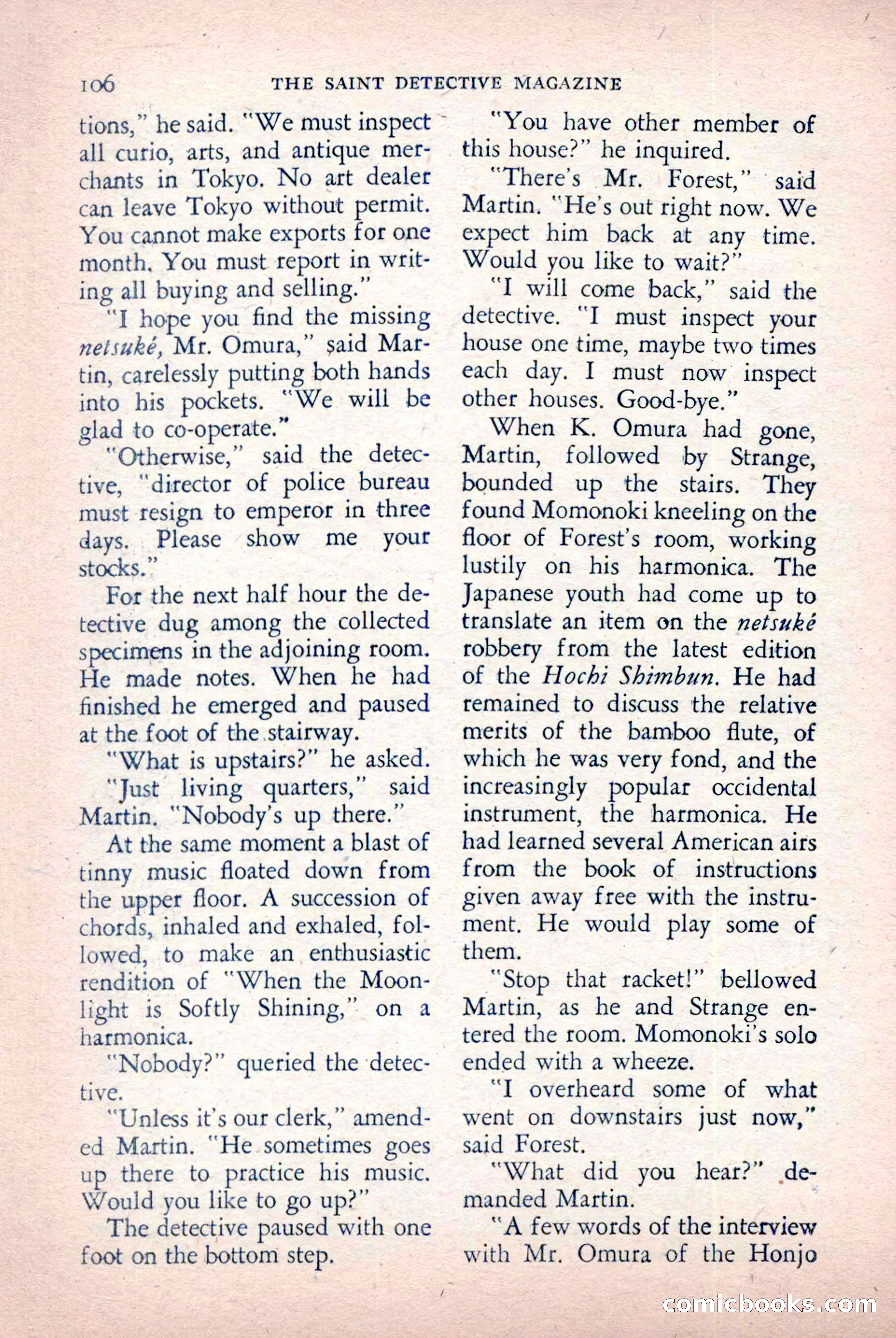 The Saint Detective Magazine, October 1955 — page 108 of 164