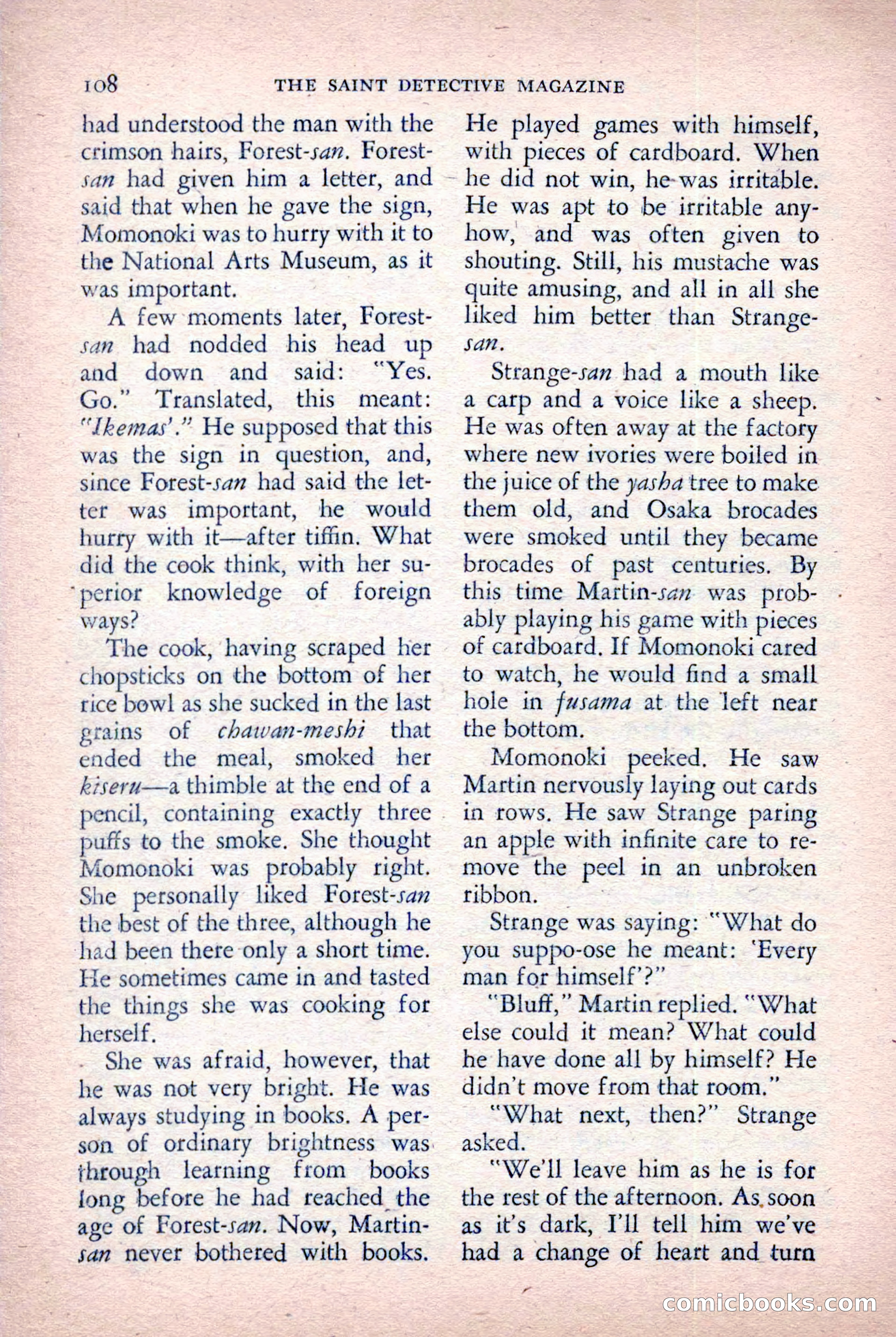 The Saint Detective Magazine, October 1955 — page 110 of 164