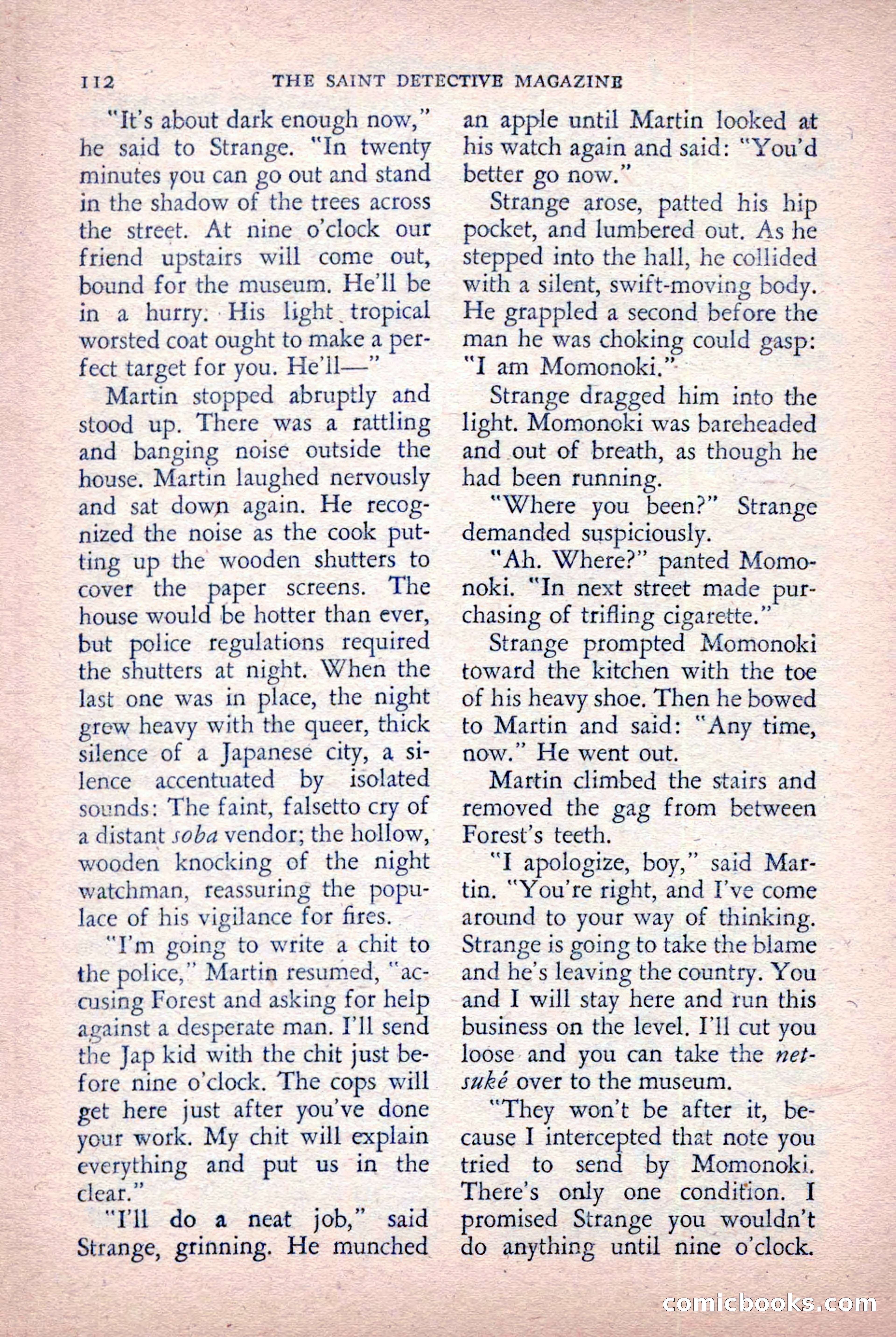 The Saint Detective Magazine, October 1955 — page 114 of 164
