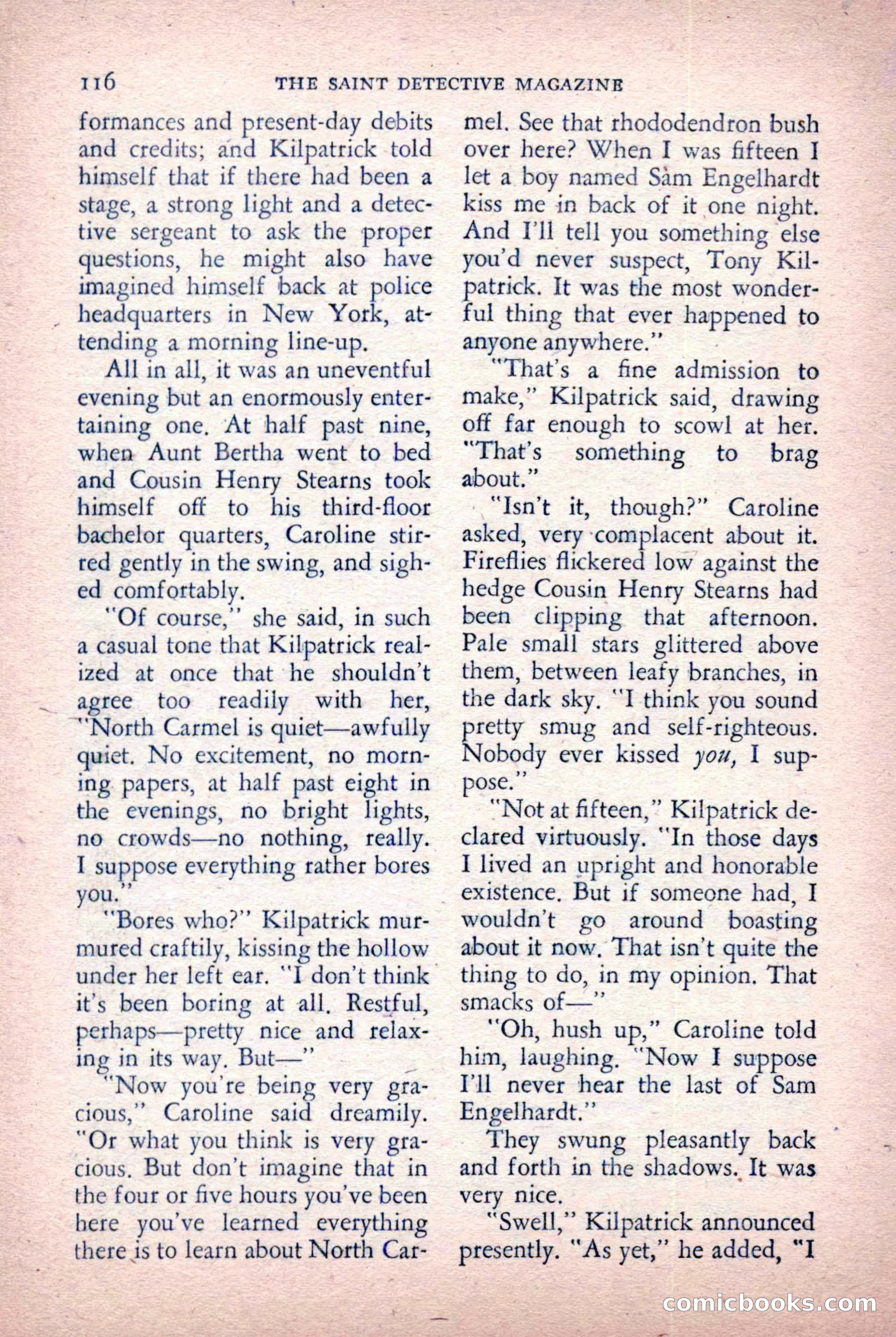The Saint Detective Magazine, October 1955 — page 118 of 164