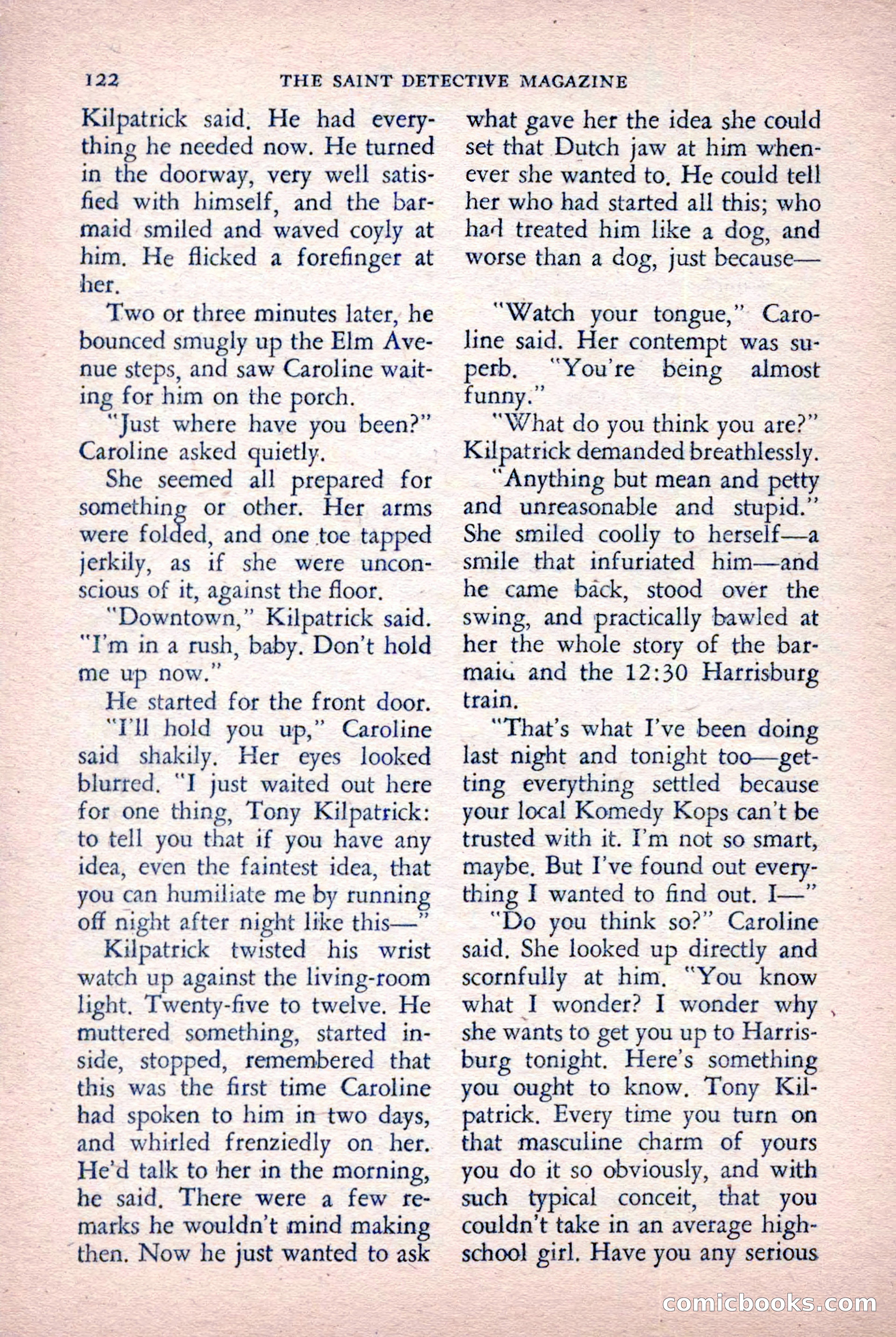 The Saint Detective Magazine, October 1955 — page 124 of 164