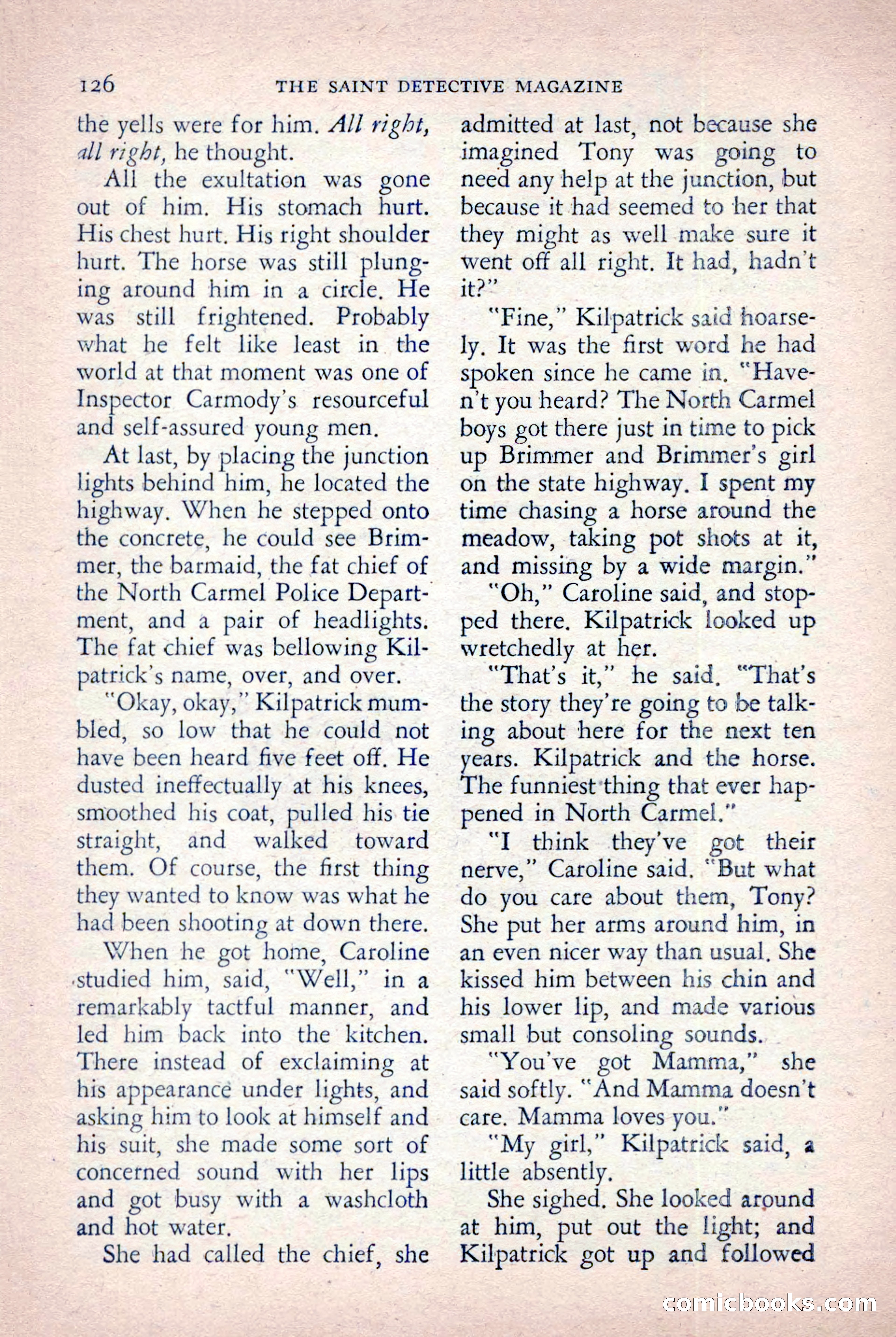 The Saint Detective Magazine, October 1955 — page 128 of 164