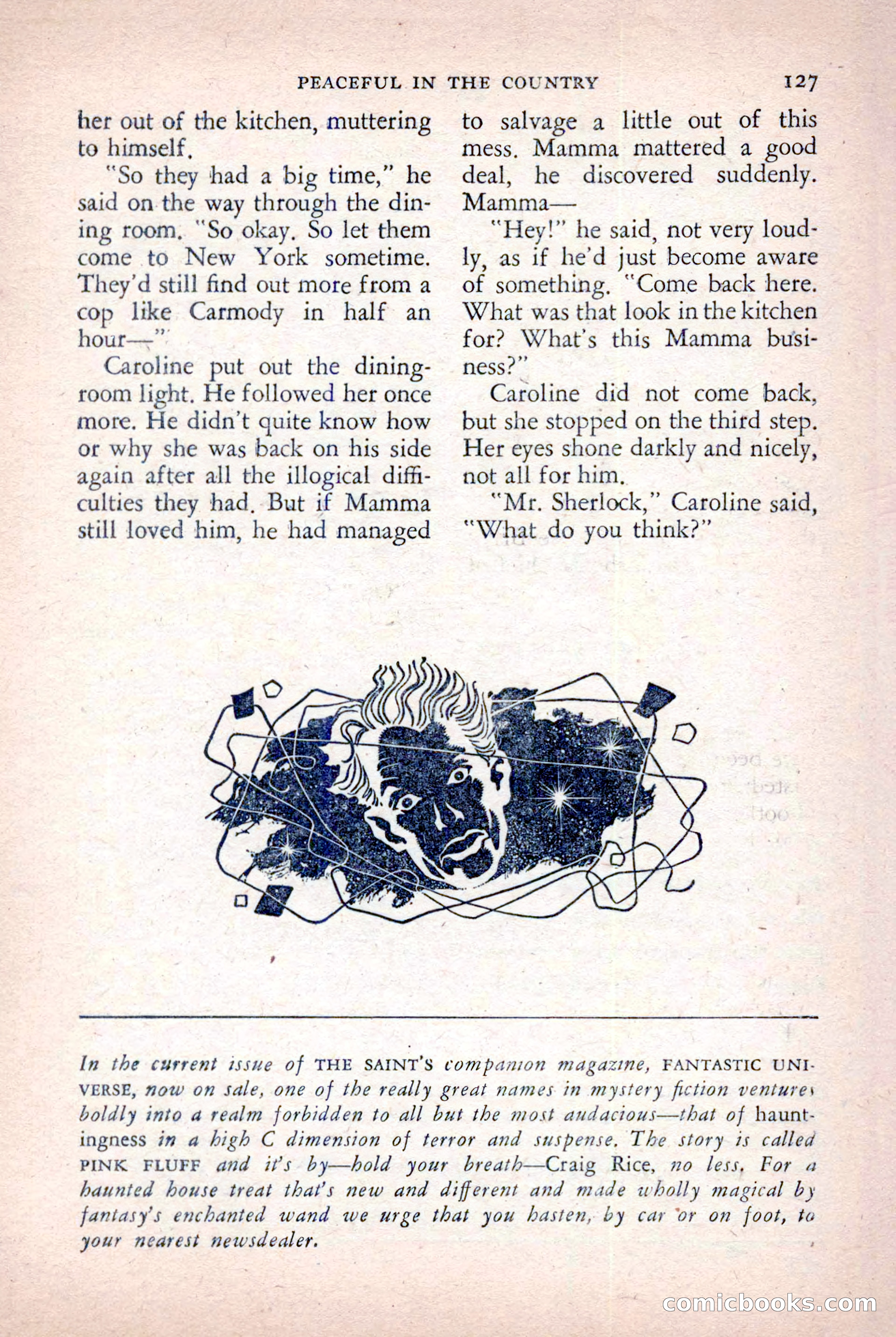The Saint Detective Magazine, October 1955 — page 129 of 164