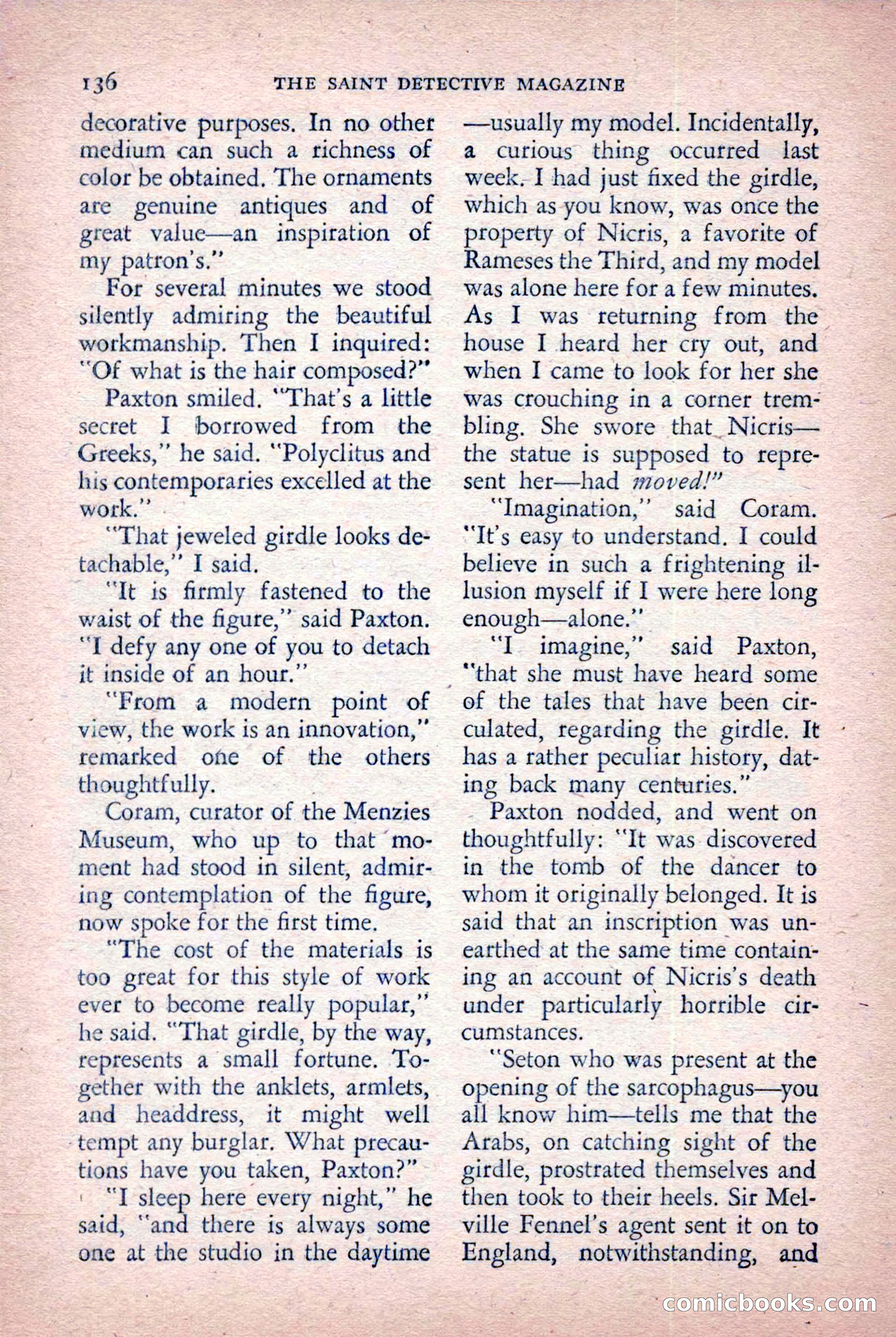 The Saint Detective Magazine, October 1955 — page 138 of 164