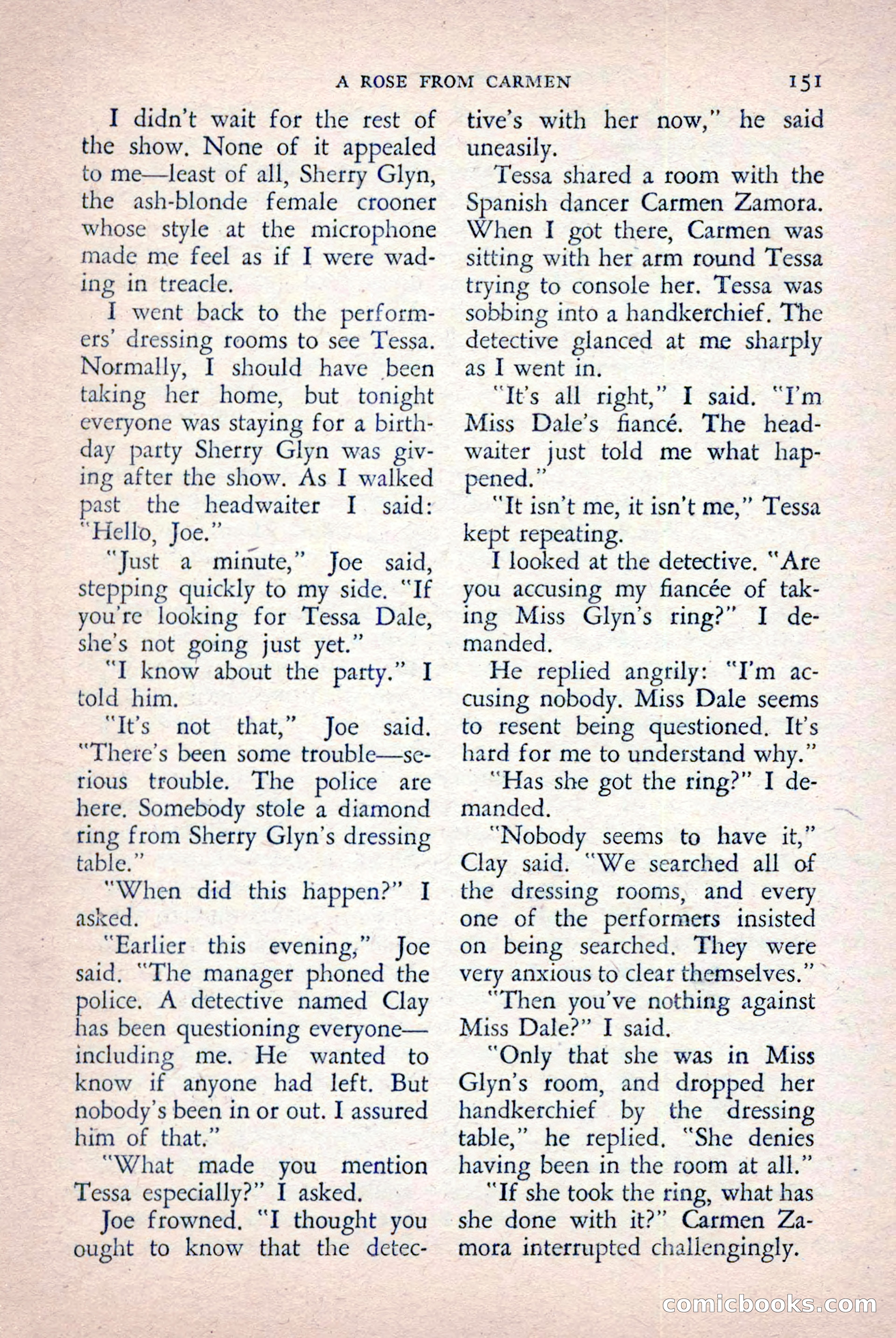 The Saint Detective Magazine, October 1955 — page 153 of 164