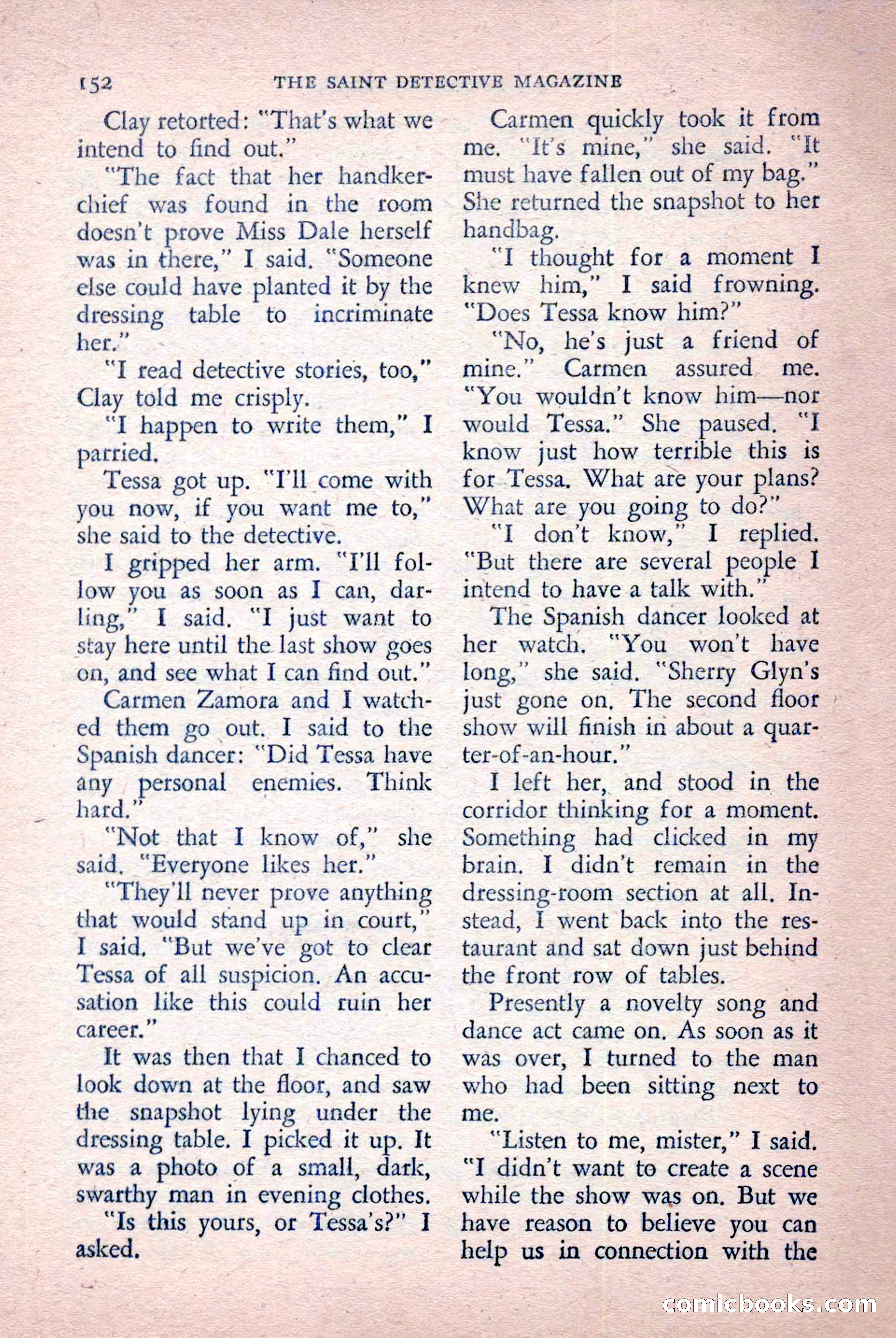 The Saint Detective Magazine, October 1955 — page 154 of 164