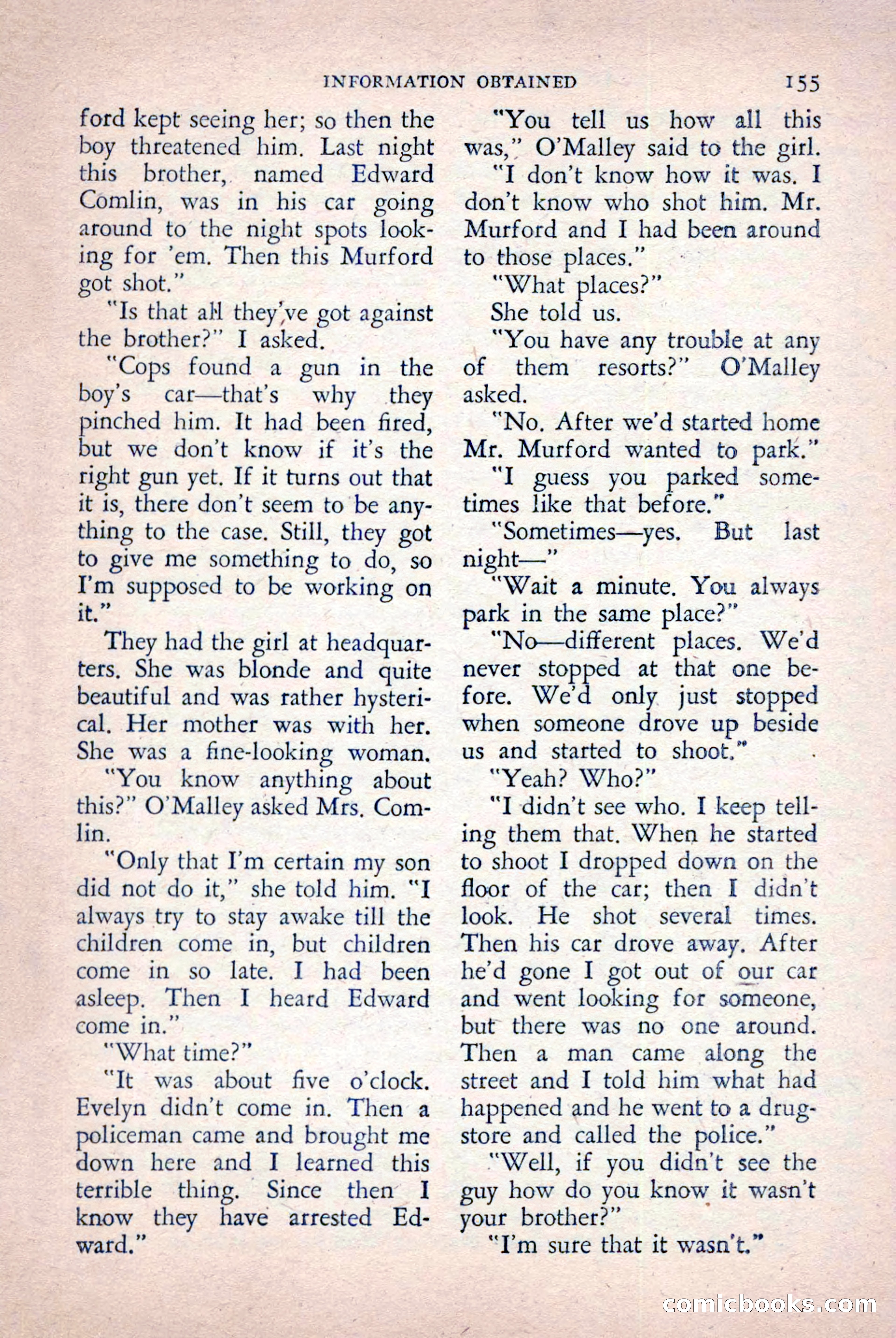 The Saint Detective Magazine, October 1955 — page 157 of 164