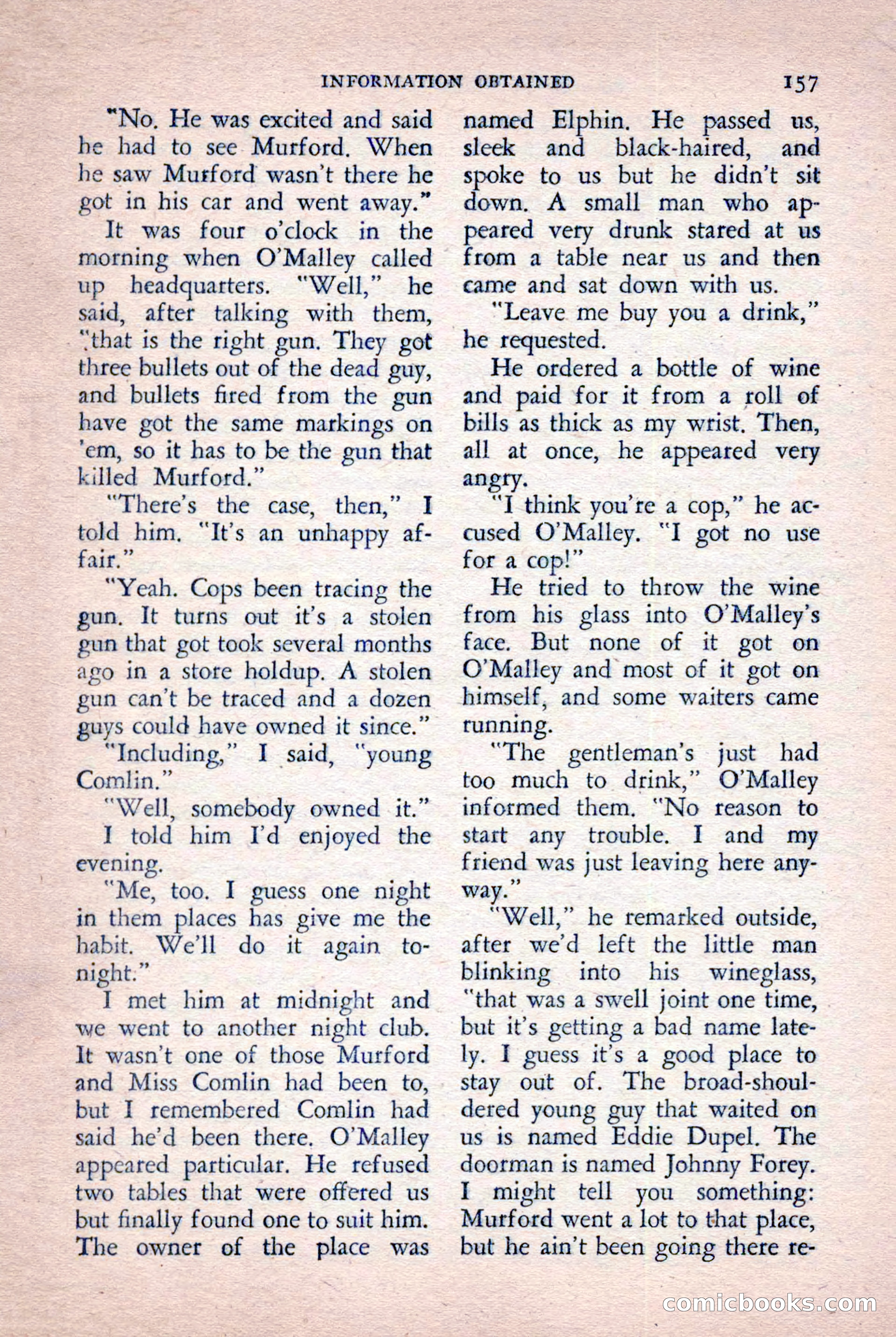 The Saint Detective Magazine, October 1955 — page 159 of 164