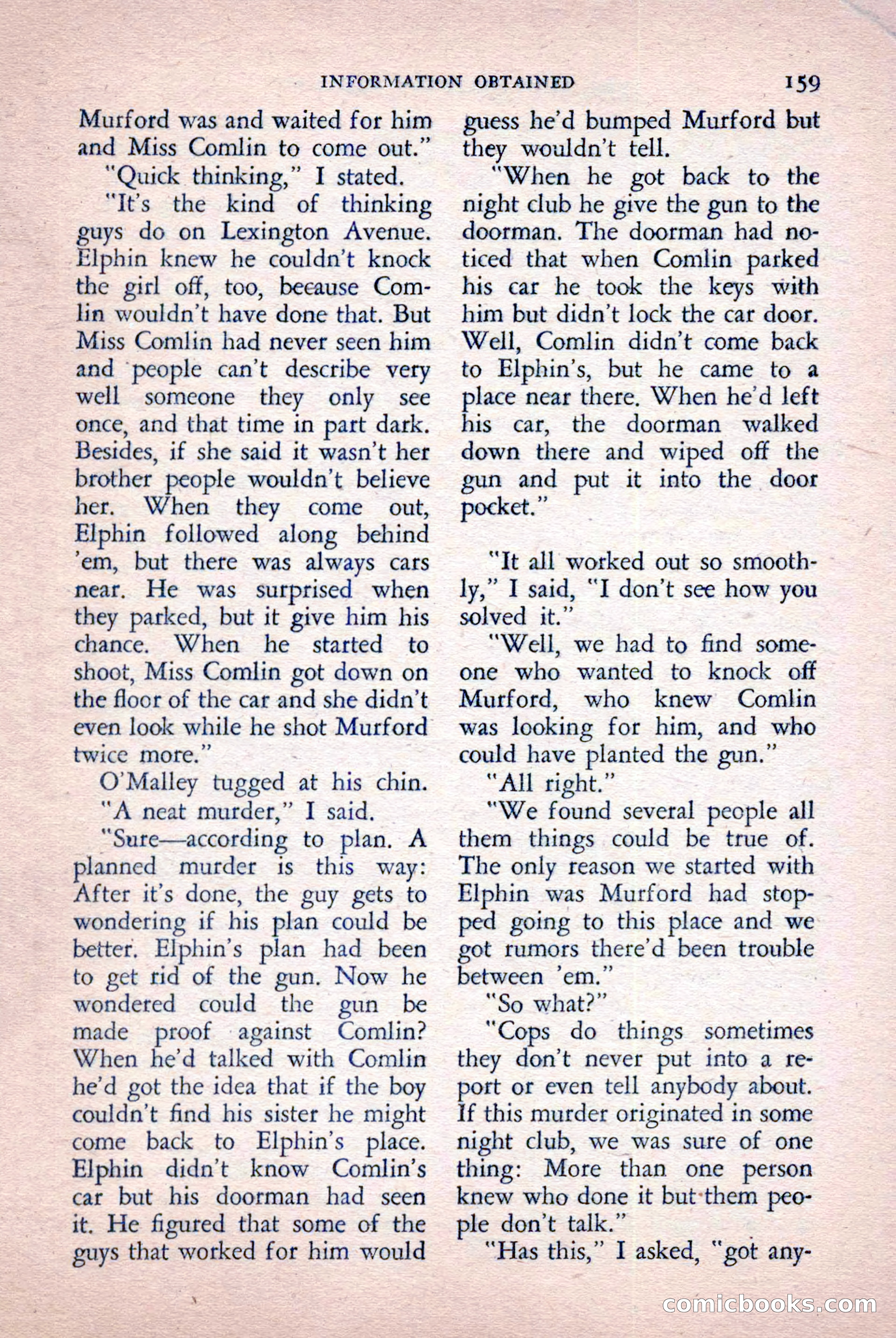 The Saint Detective Magazine, October 1955 — page 161 of 164