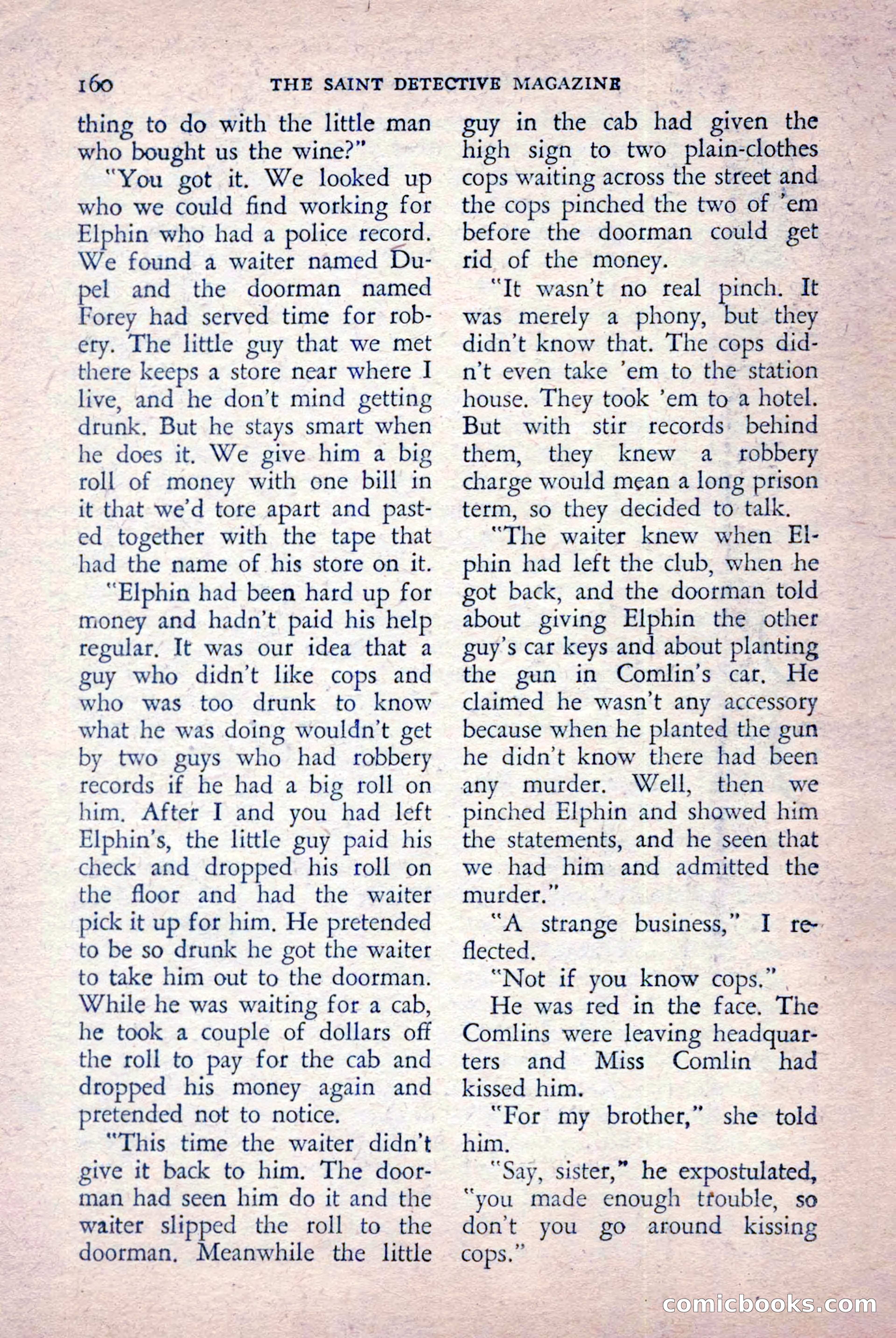 The Saint Detective Magazine, October 1955 — page 162 of 164