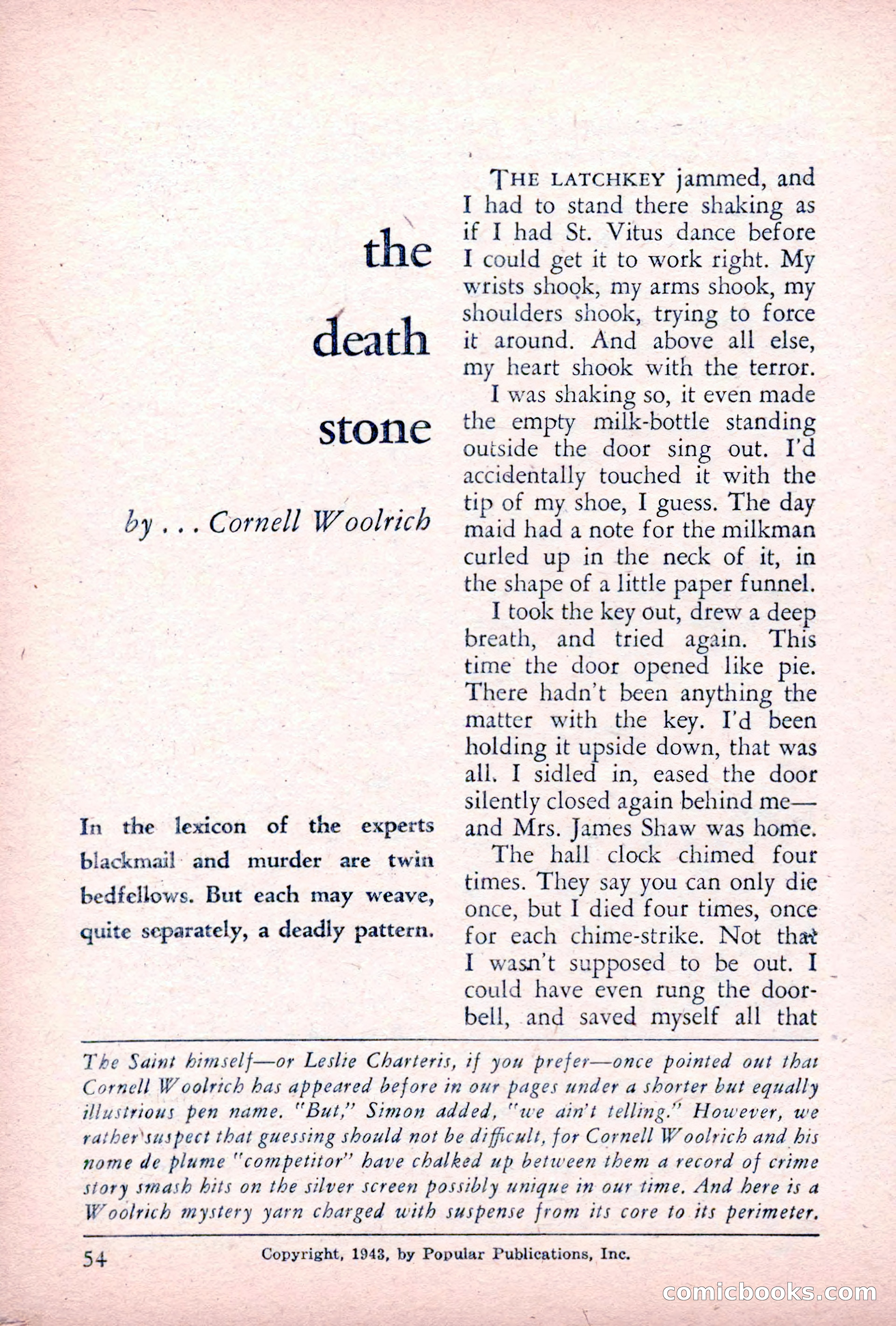 The Saint Detective Magazine — page 56 of 164