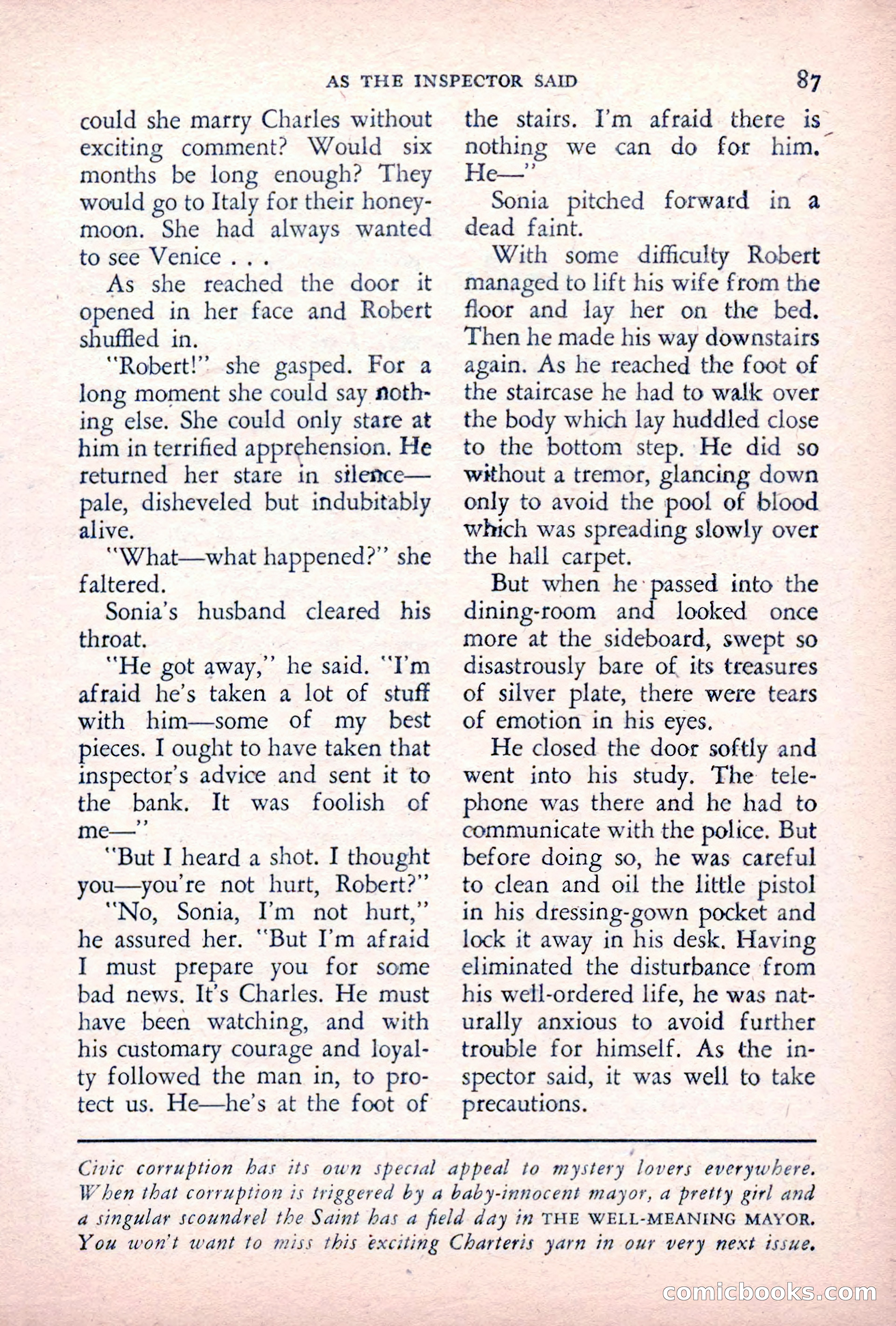 The Saint Detective Magazine — page 89 of 164