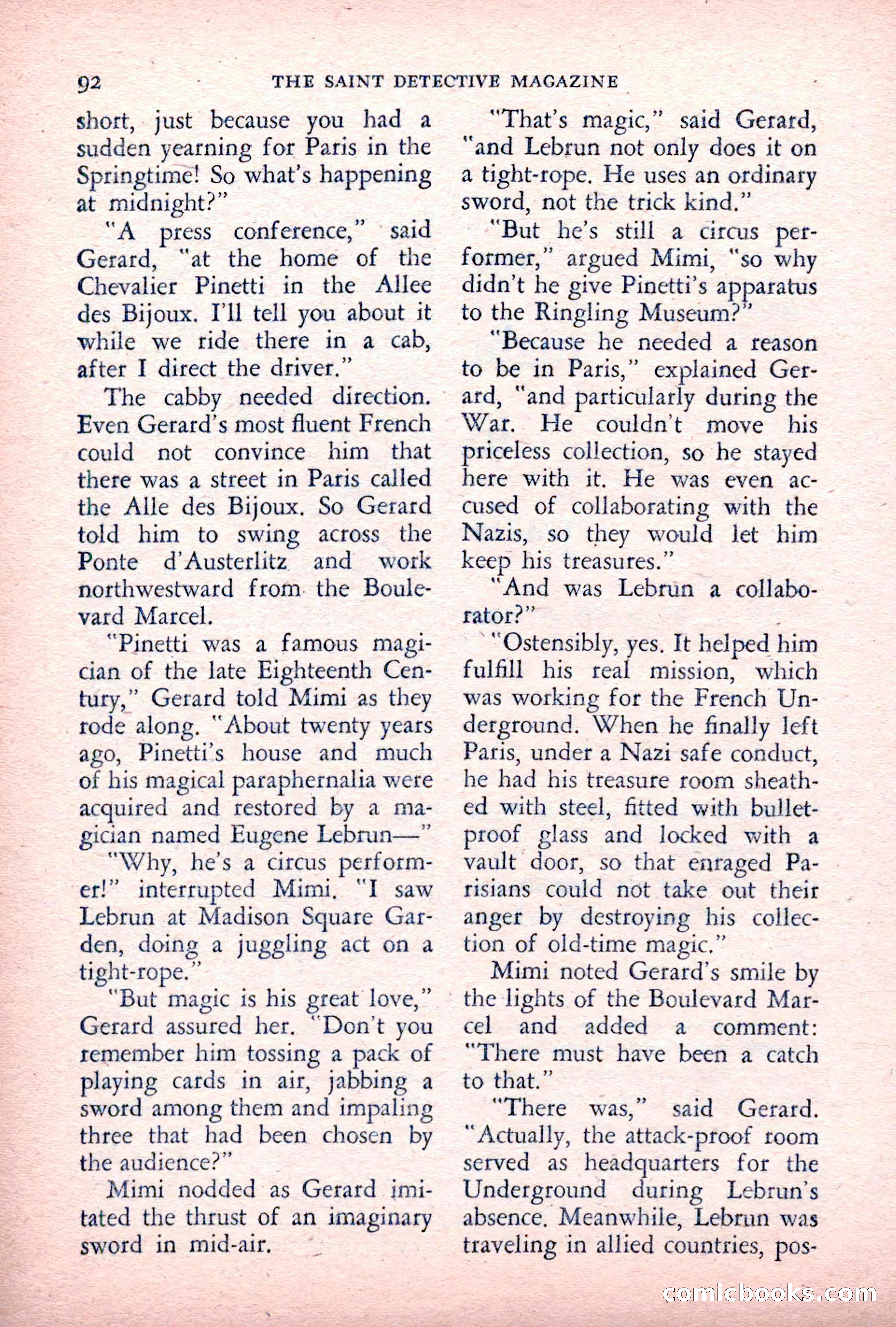 The Saint Detective Magazine — page 94 of 164