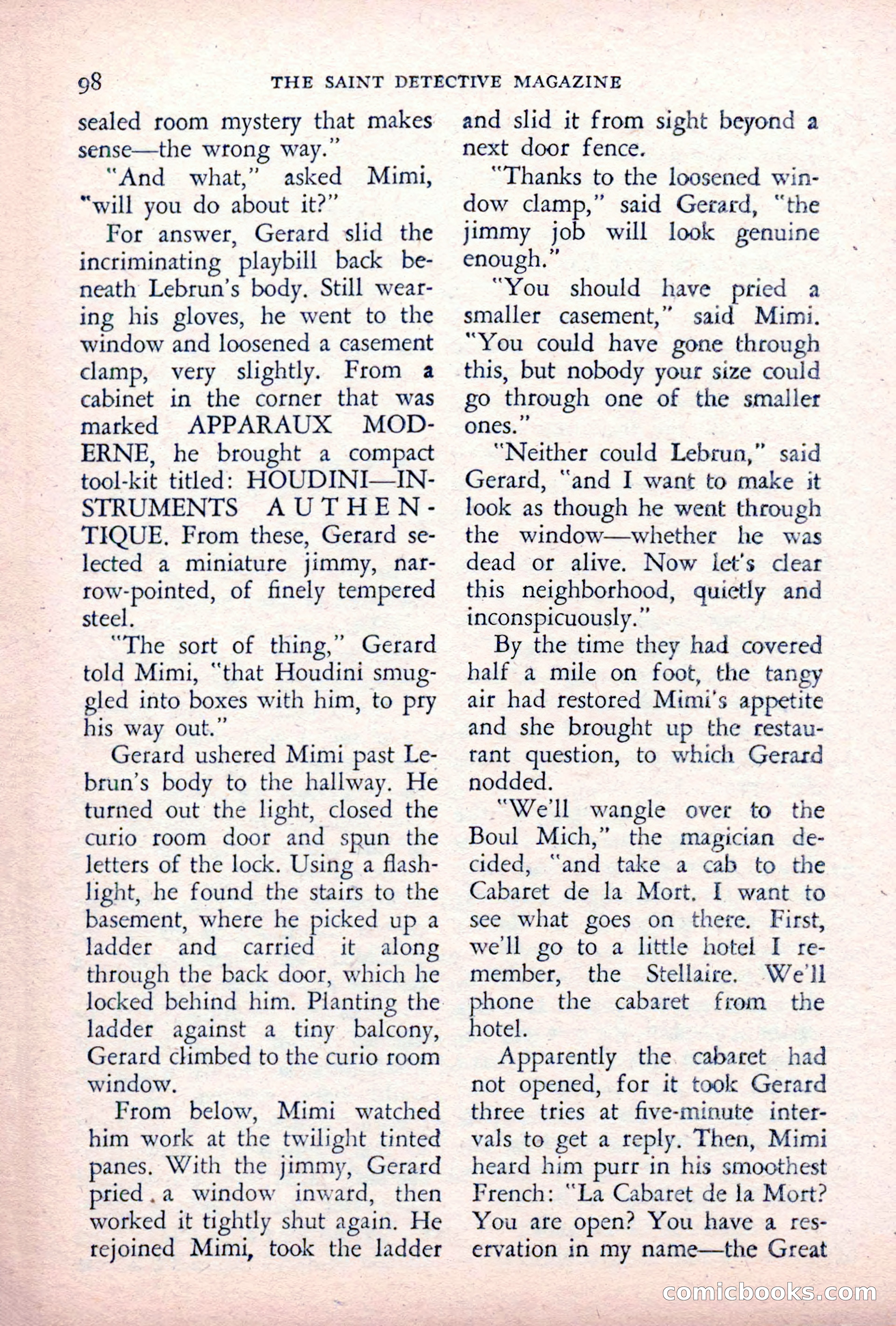 The Saint Detective Magazine — page 100 of 164