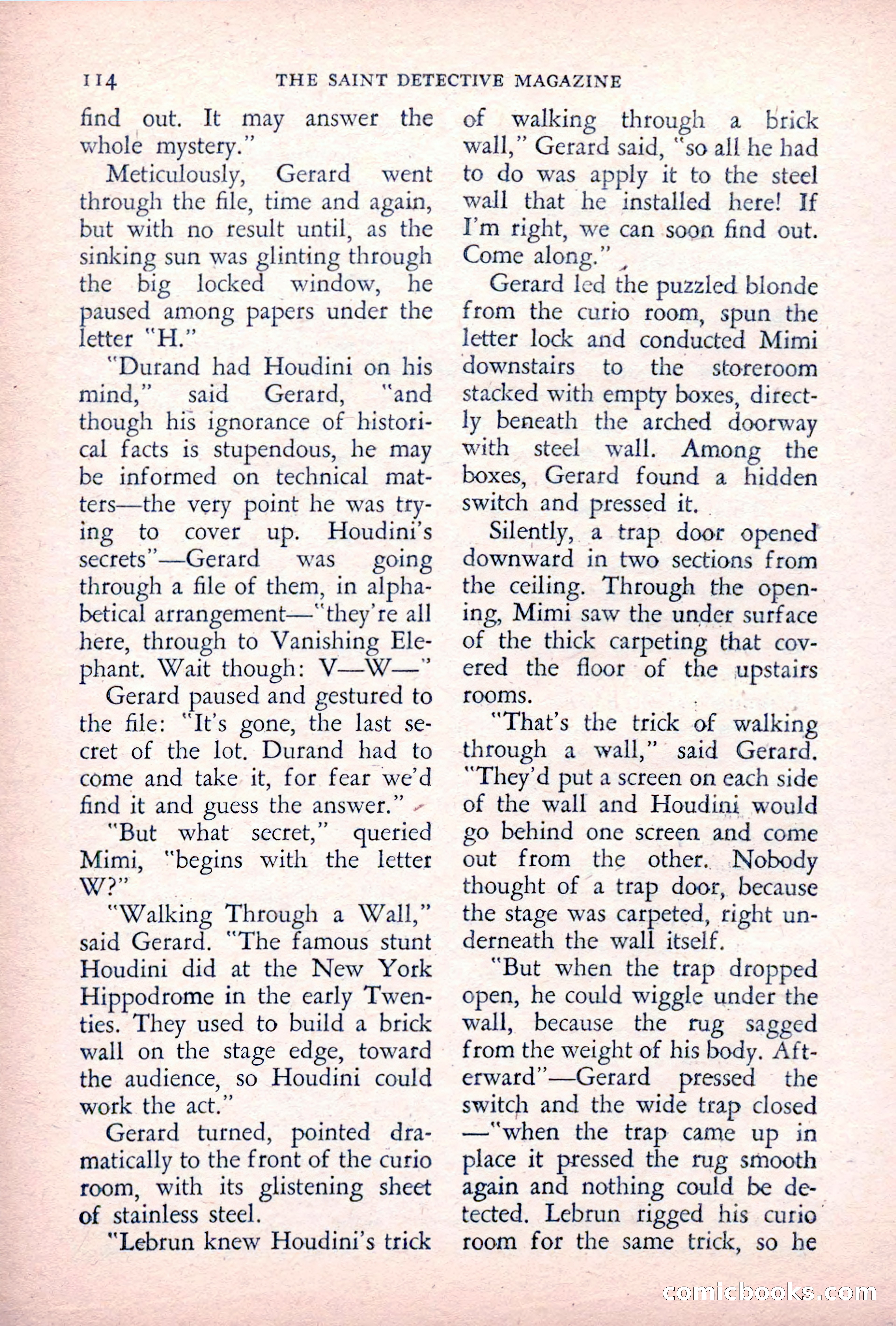 The Saint Detective Magazine — page 116 of 164