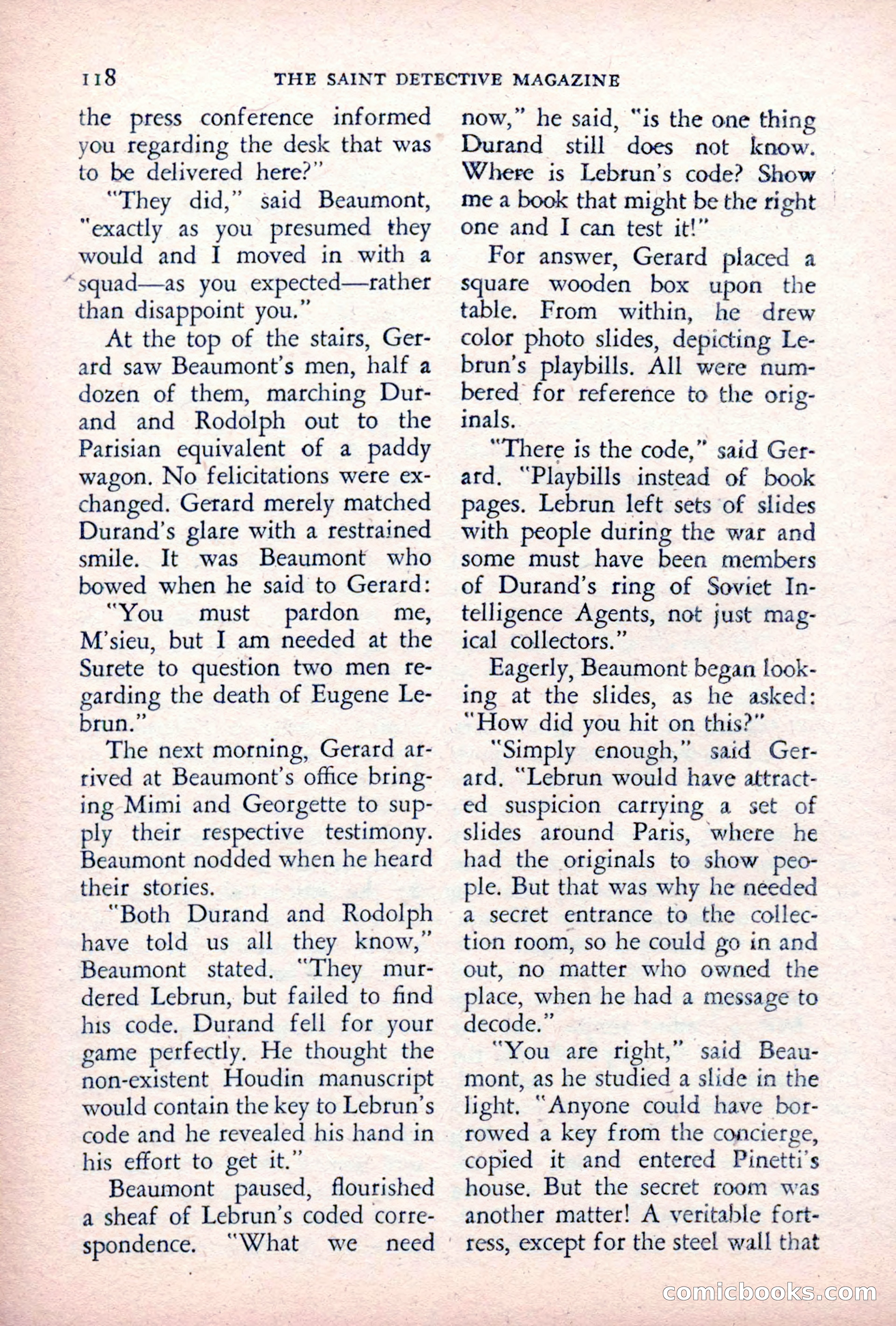The Saint Detective Magazine — page 120 of 164