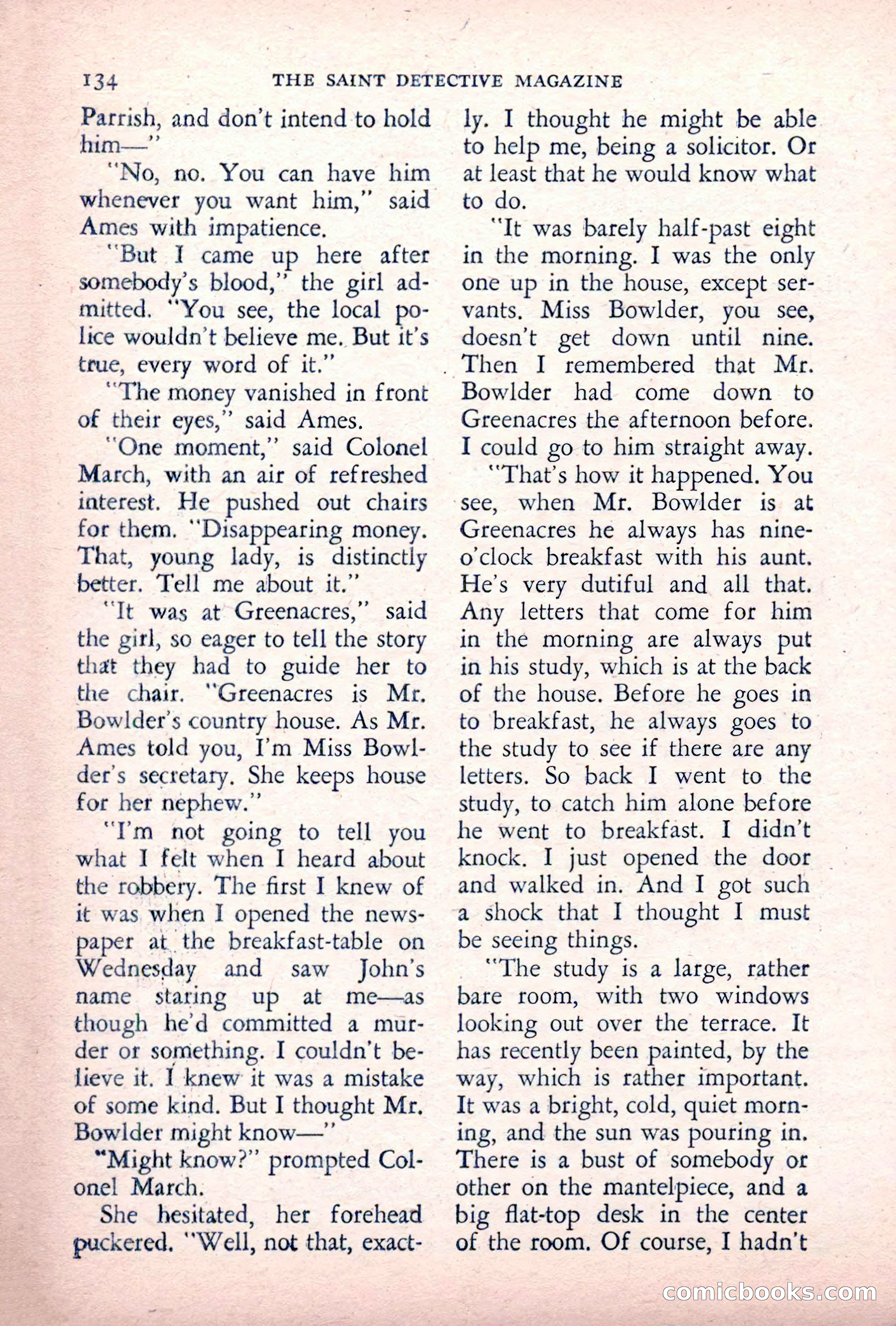 The Saint Detective Magazine — page 136 of 164