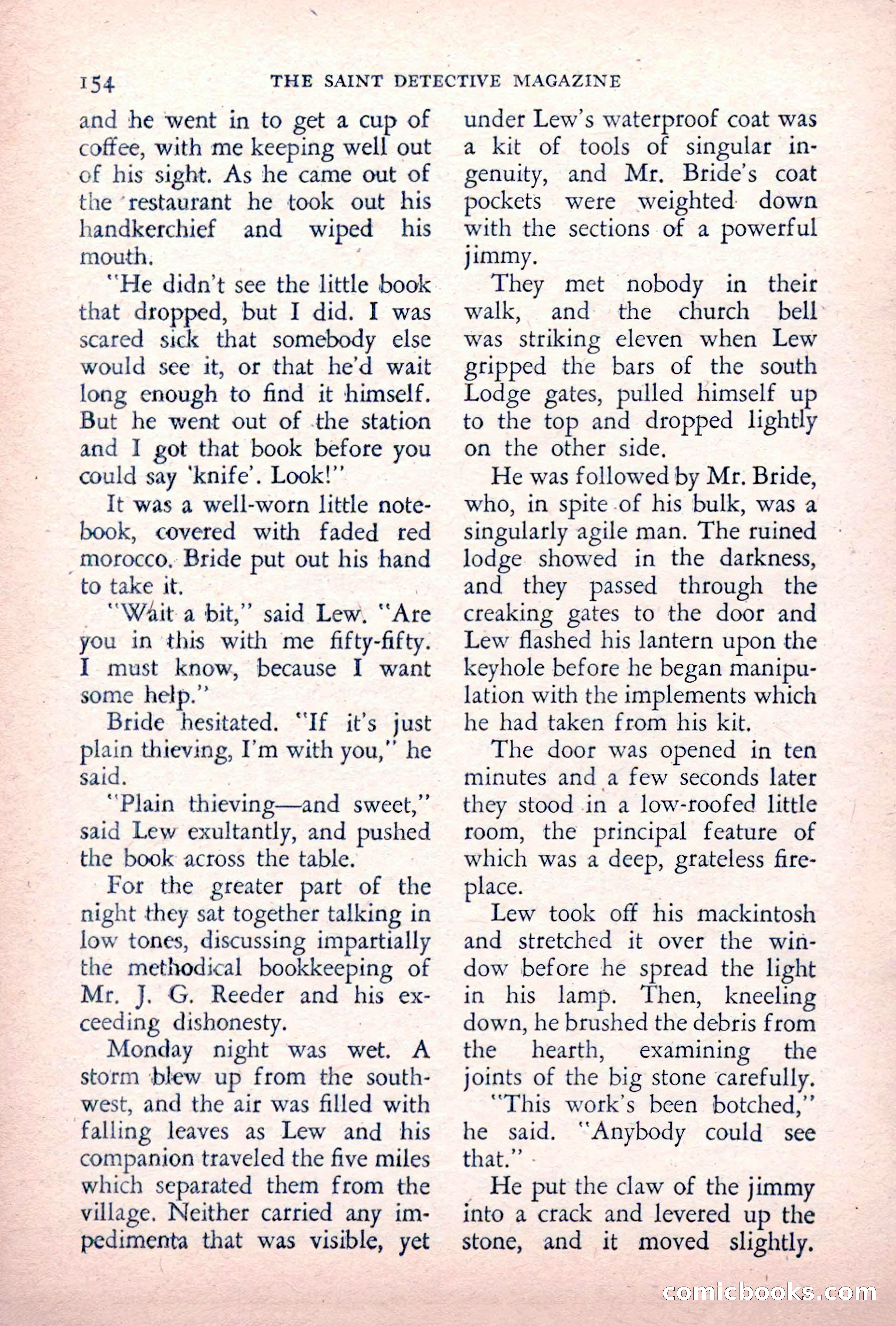 The Saint Detective Magazine — page 156 of 164