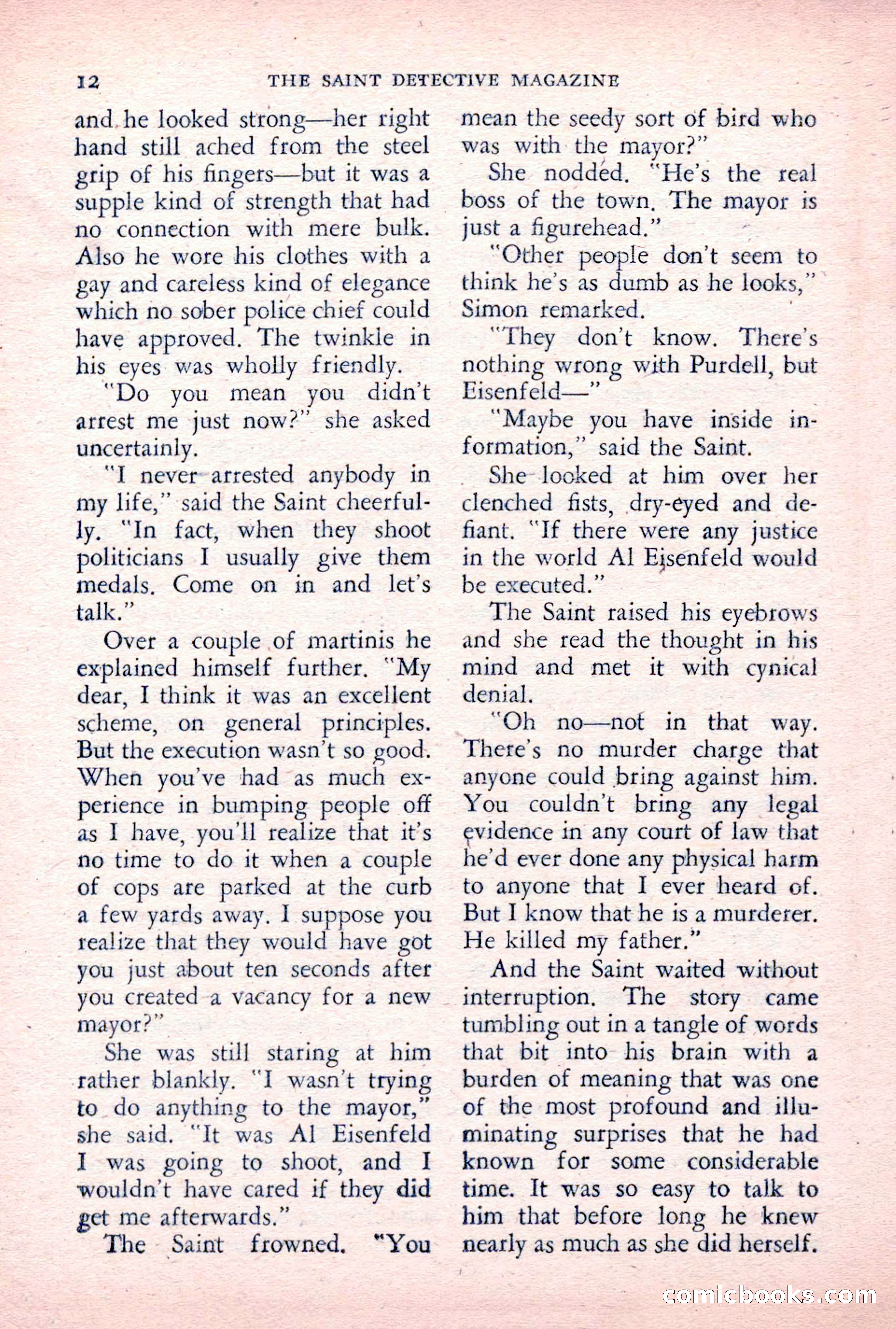 The Saint Detective Magazine, December 1955 — page 14 of 164