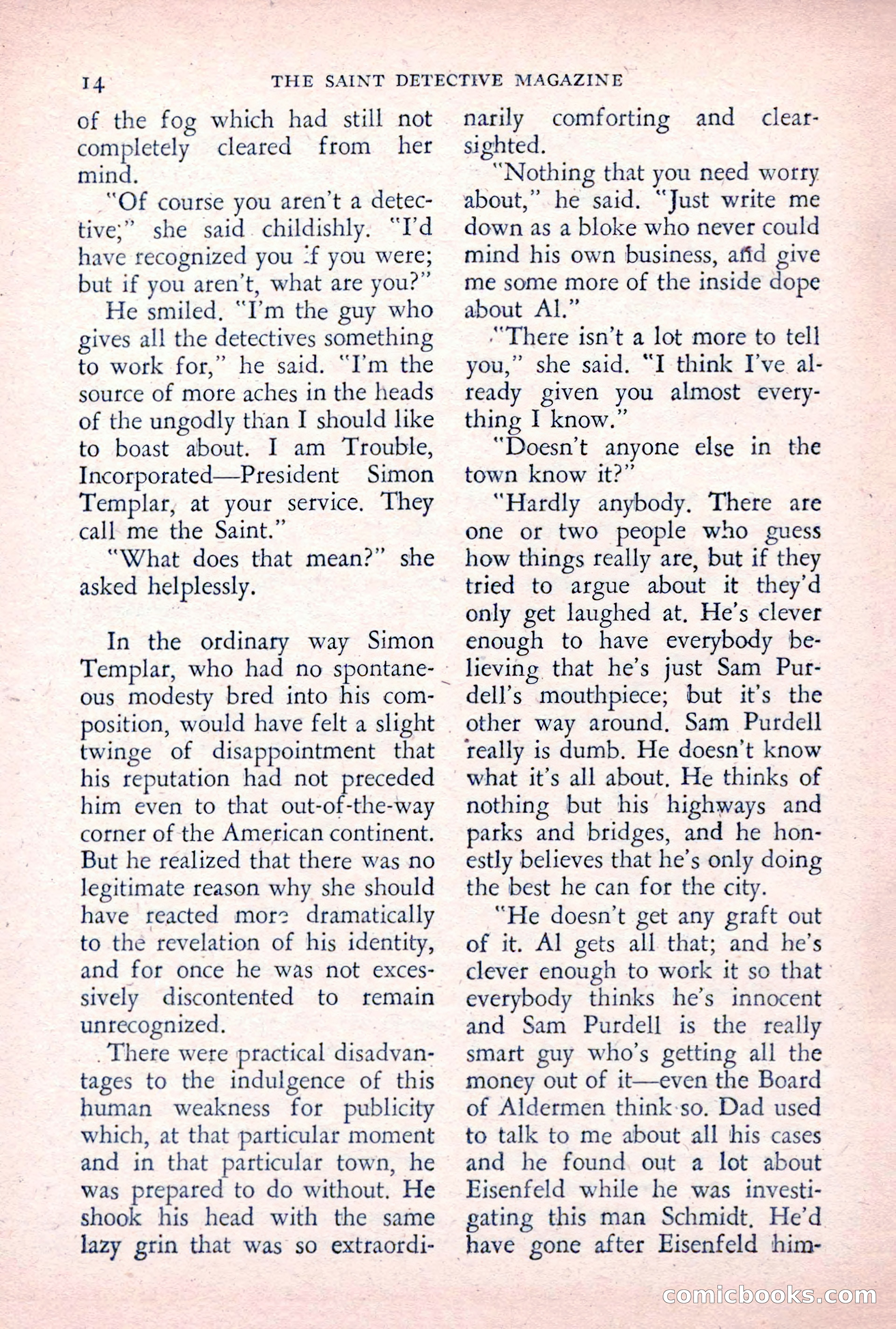 The Saint Detective Magazine, December 1955 — page 16 of 164