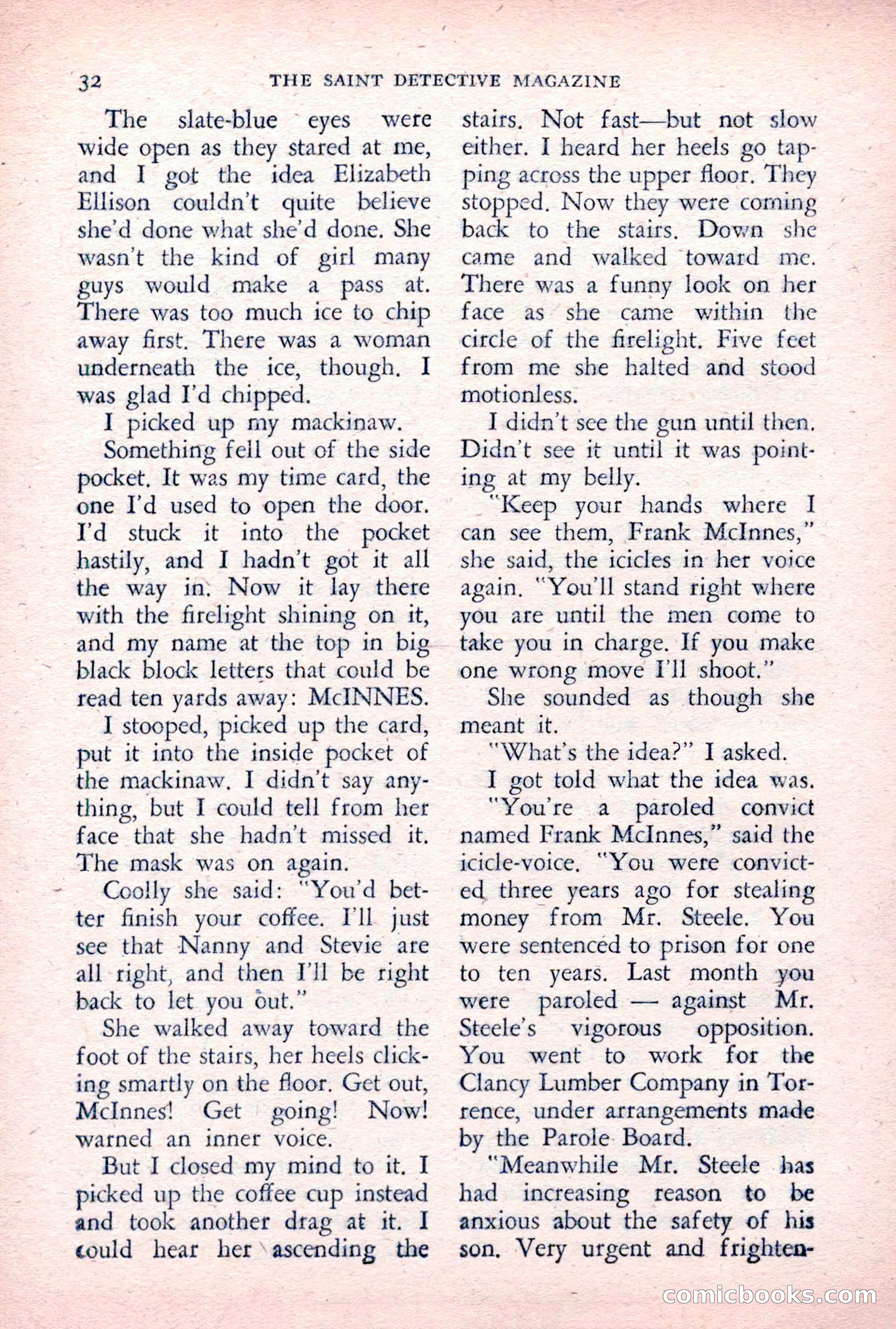 The Saint Detective Magazine, December 1955 — page 34 of 164