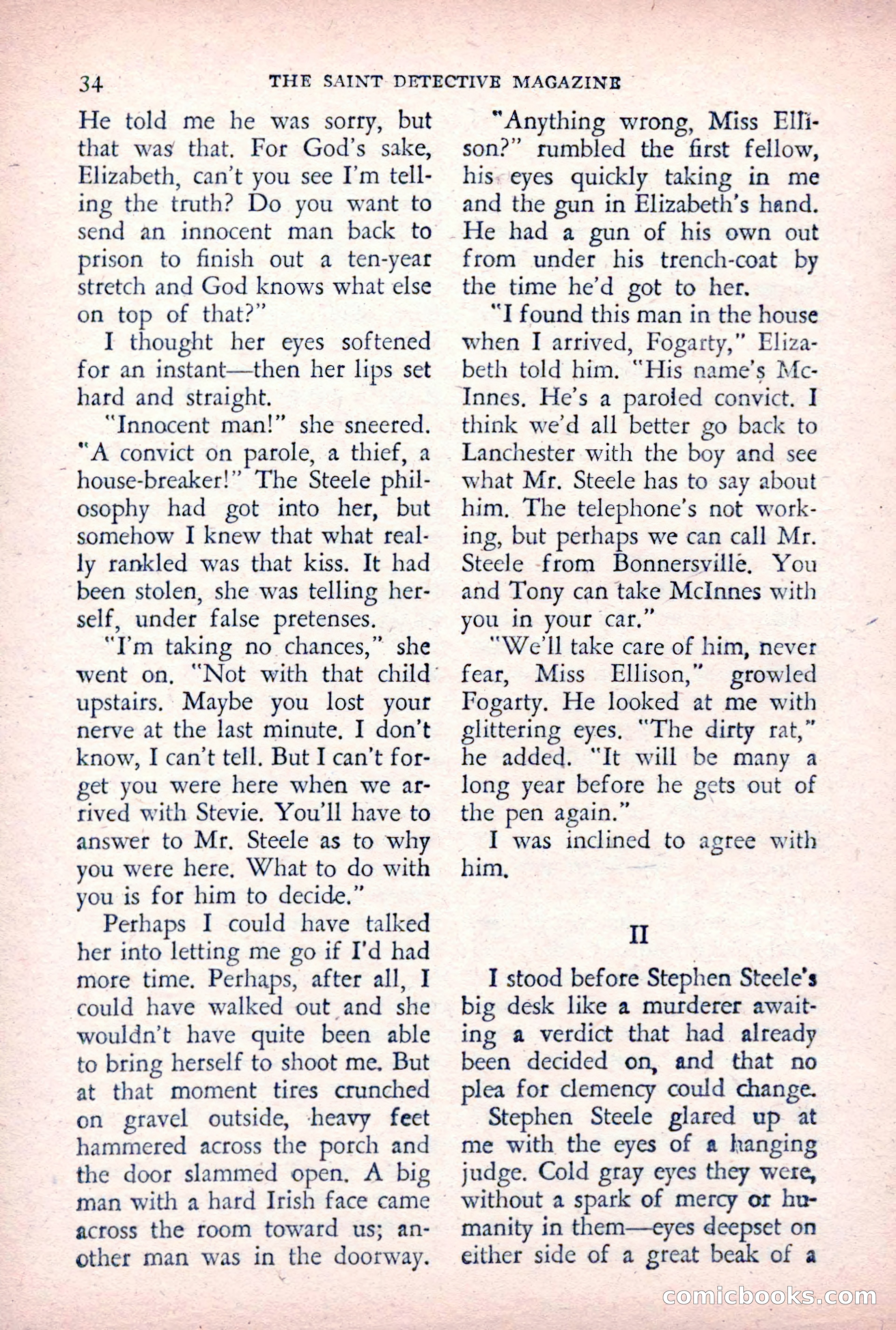 The Saint Detective Magazine, December 1955 — page 36 of 164