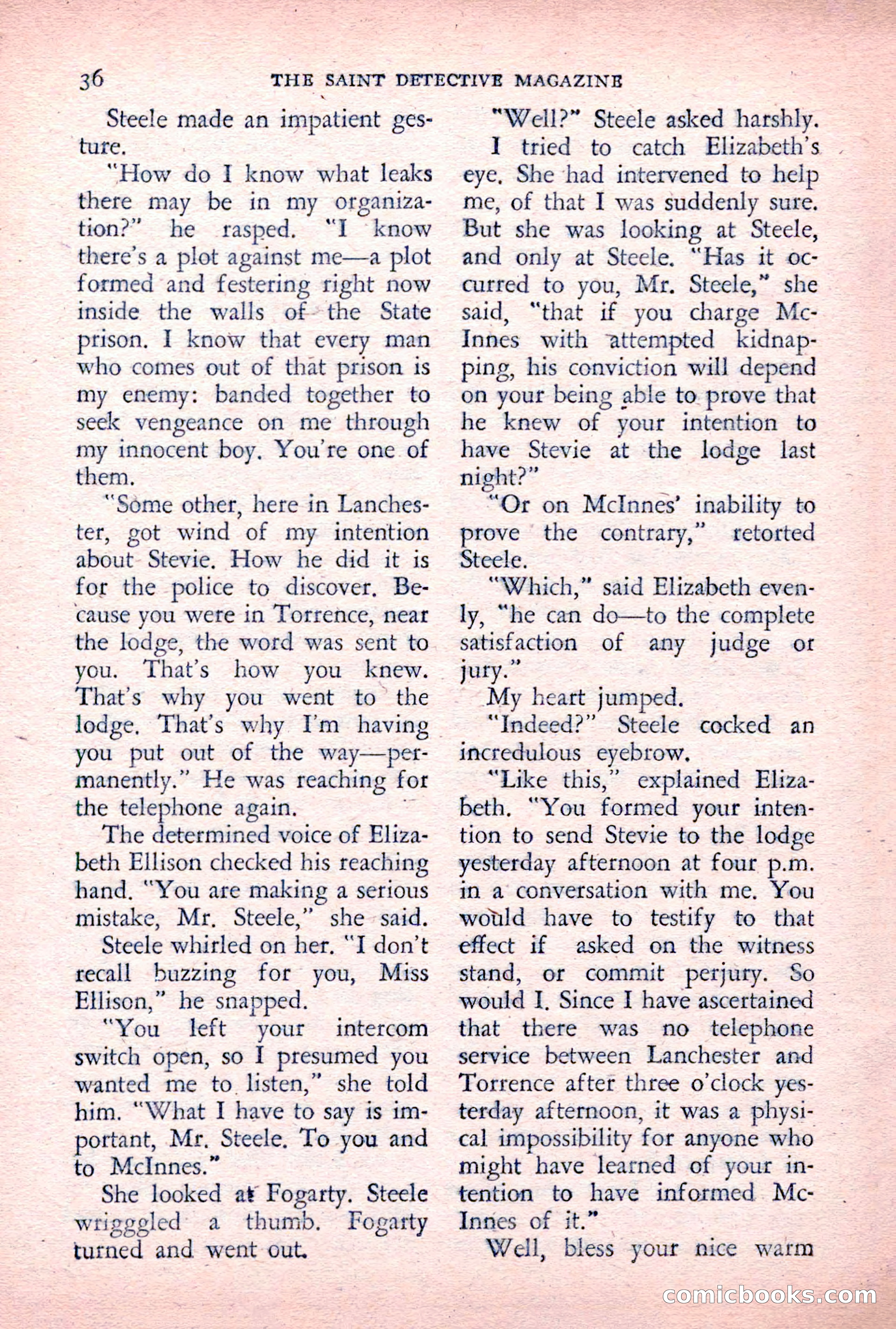 The Saint Detective Magazine, December 1955 — page 38 of 164