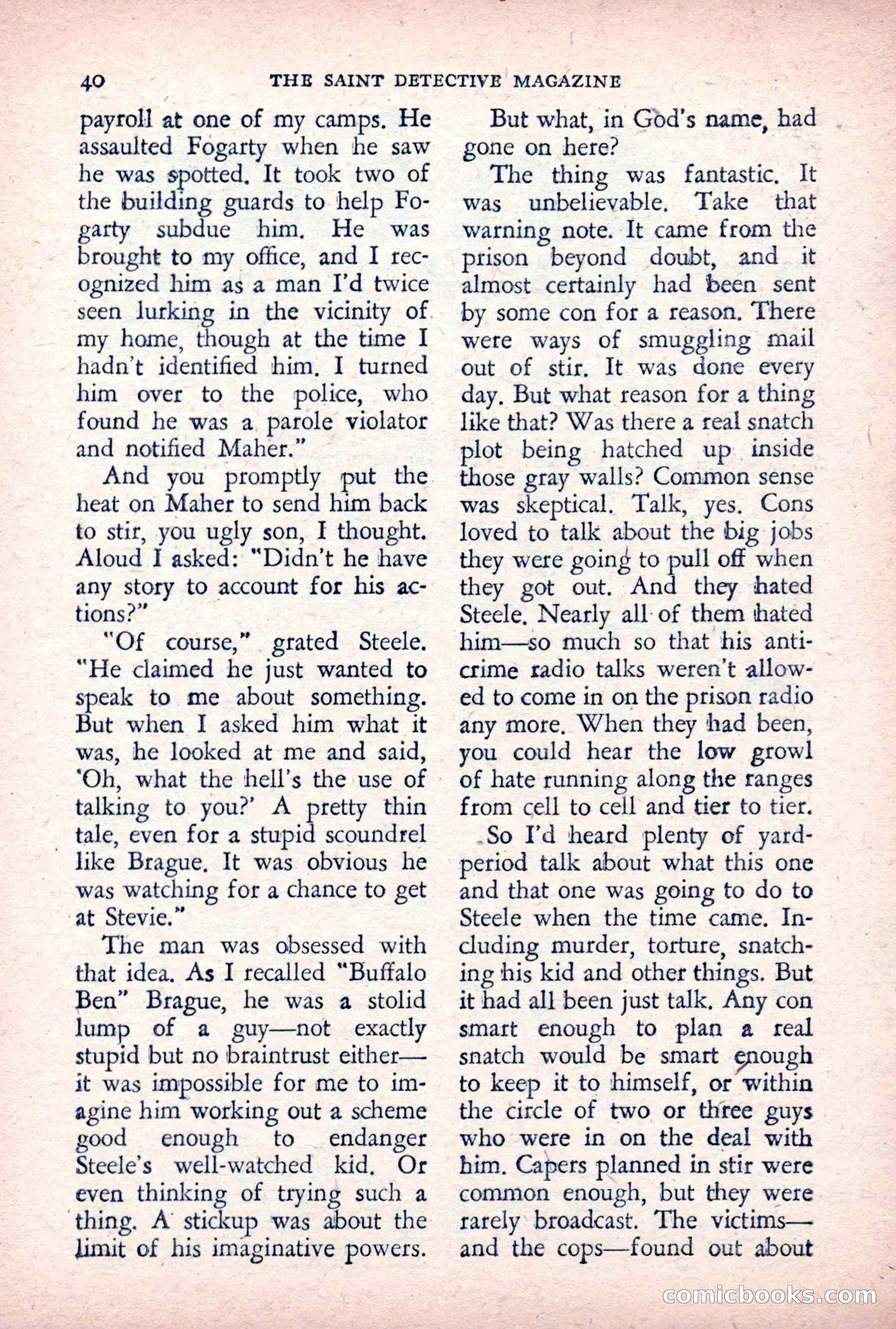 The Saint Detective Magazine, December 1955 — page 42 of 164