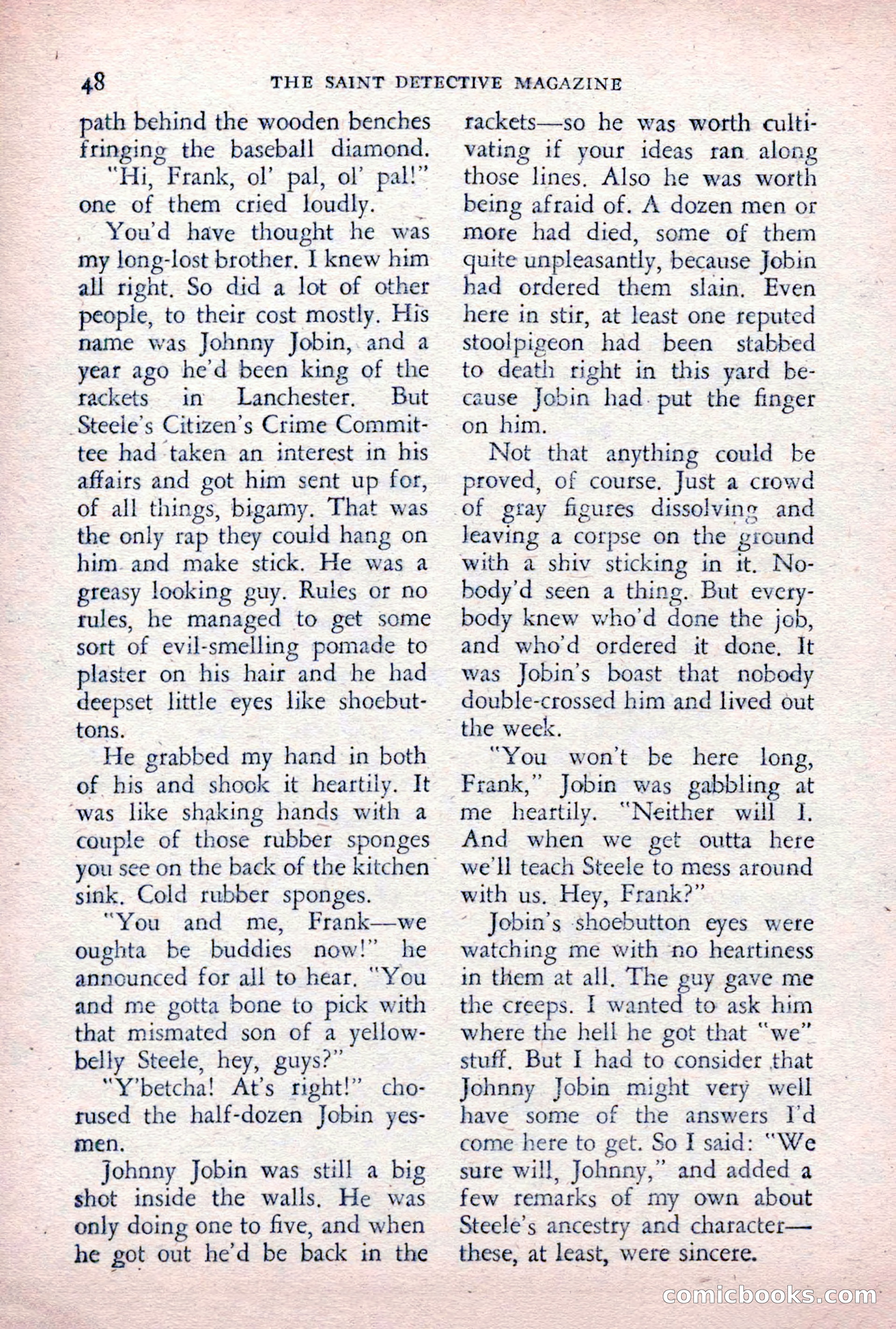 The Saint Detective Magazine, December 1955 — page 50 of 164