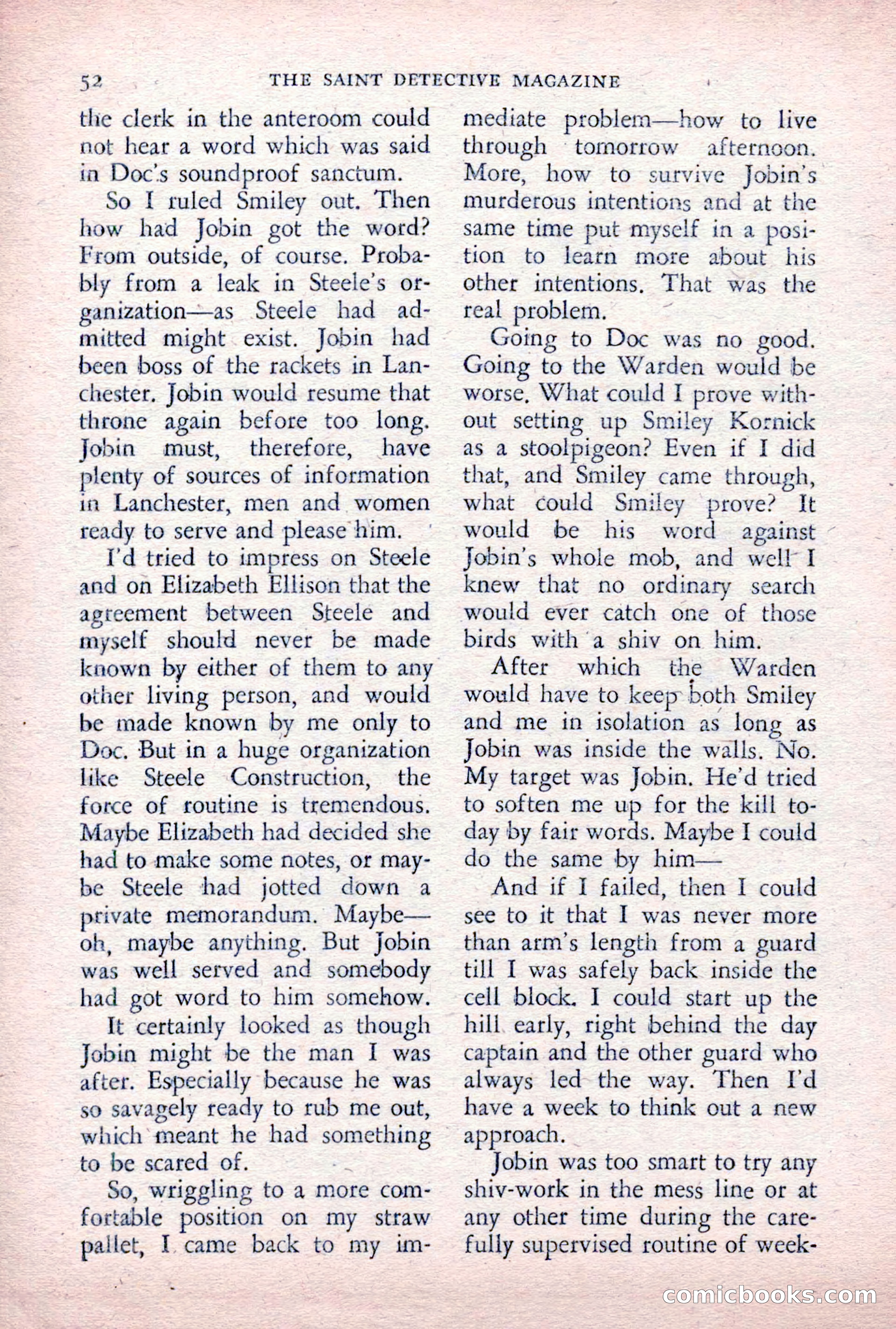The Saint Detective Magazine, December 1955 — page 54 of 164
