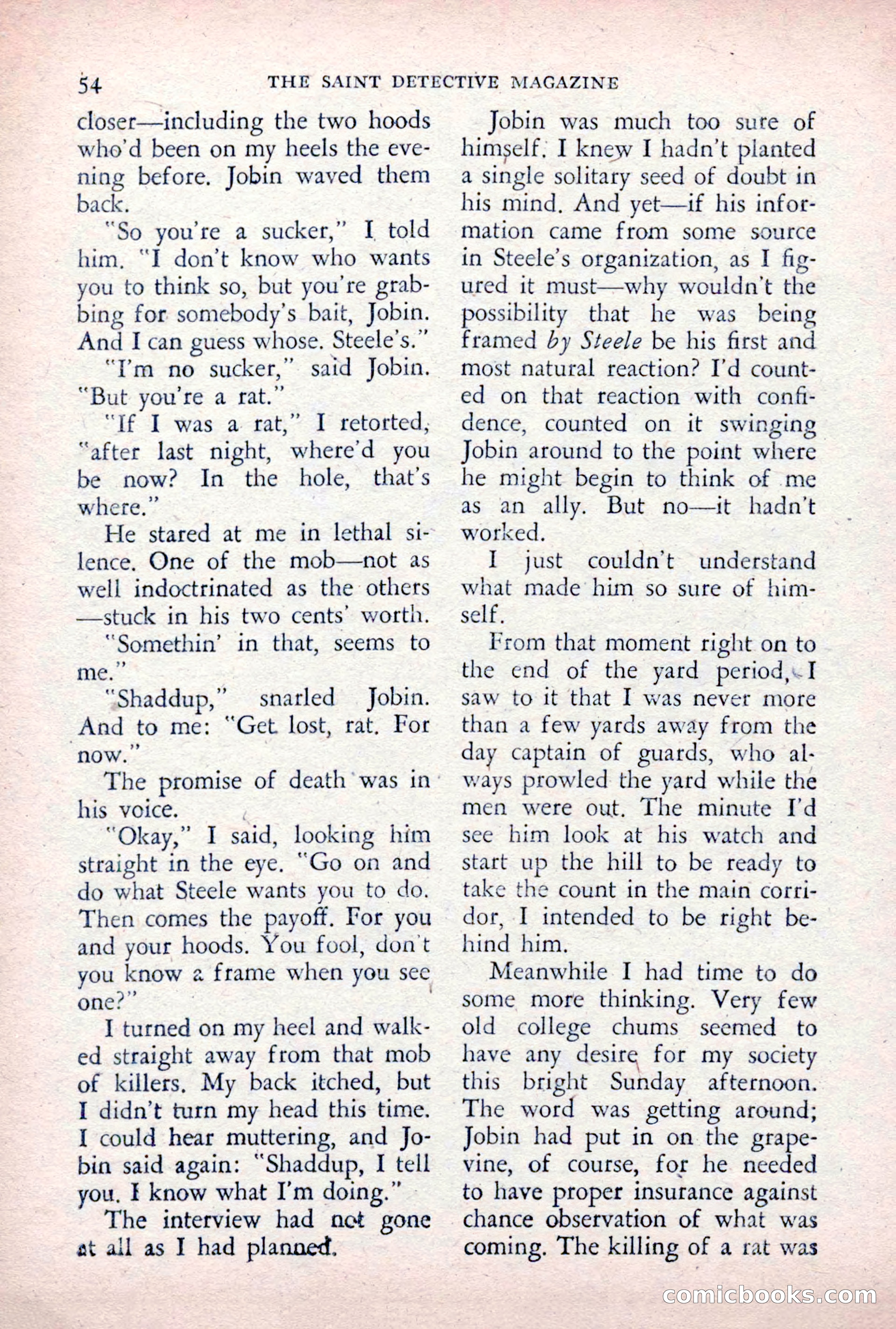 The Saint Detective Magazine, December 1955 — page 56 of 164