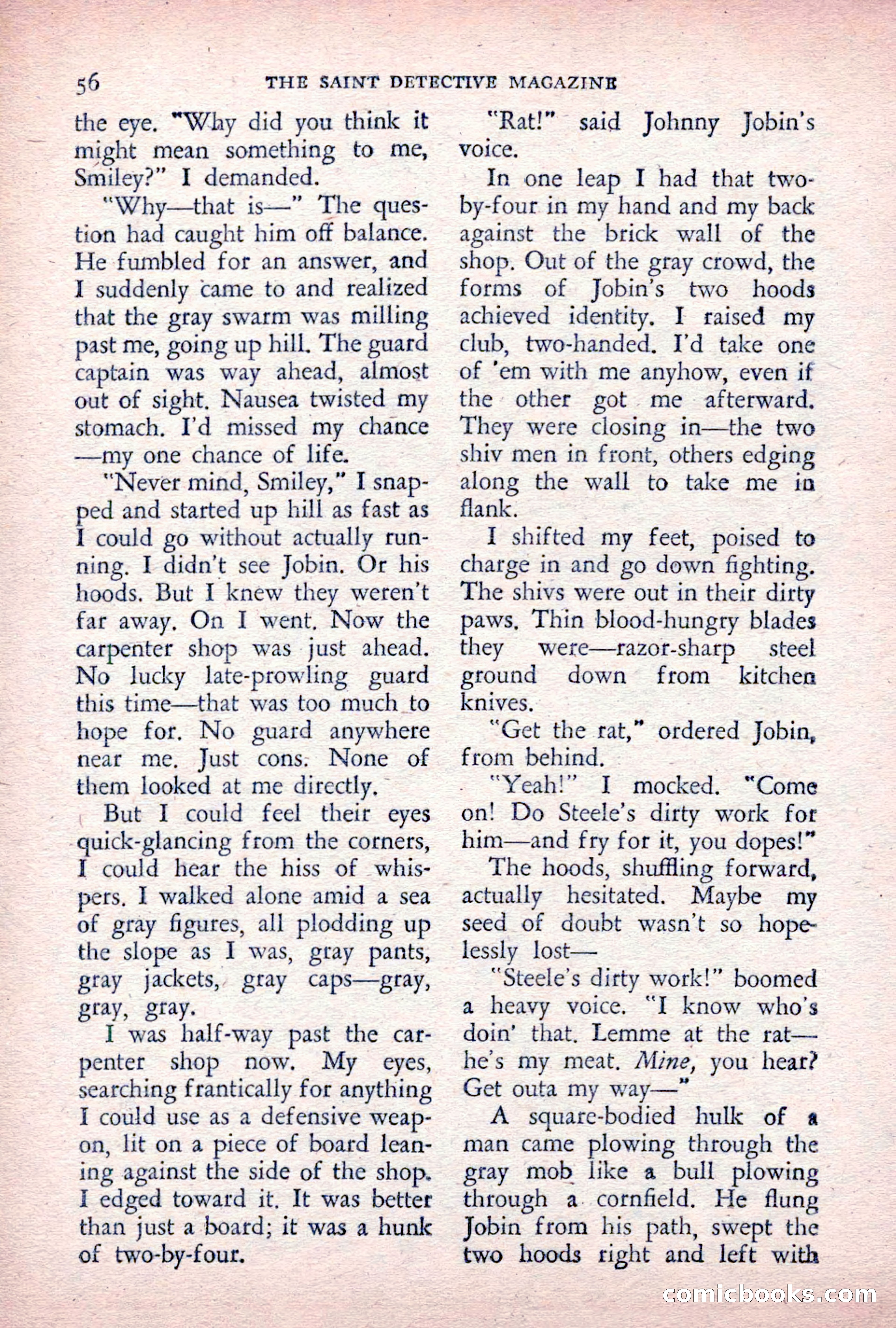The Saint Detective Magazine, December 1955 — page 58 of 164