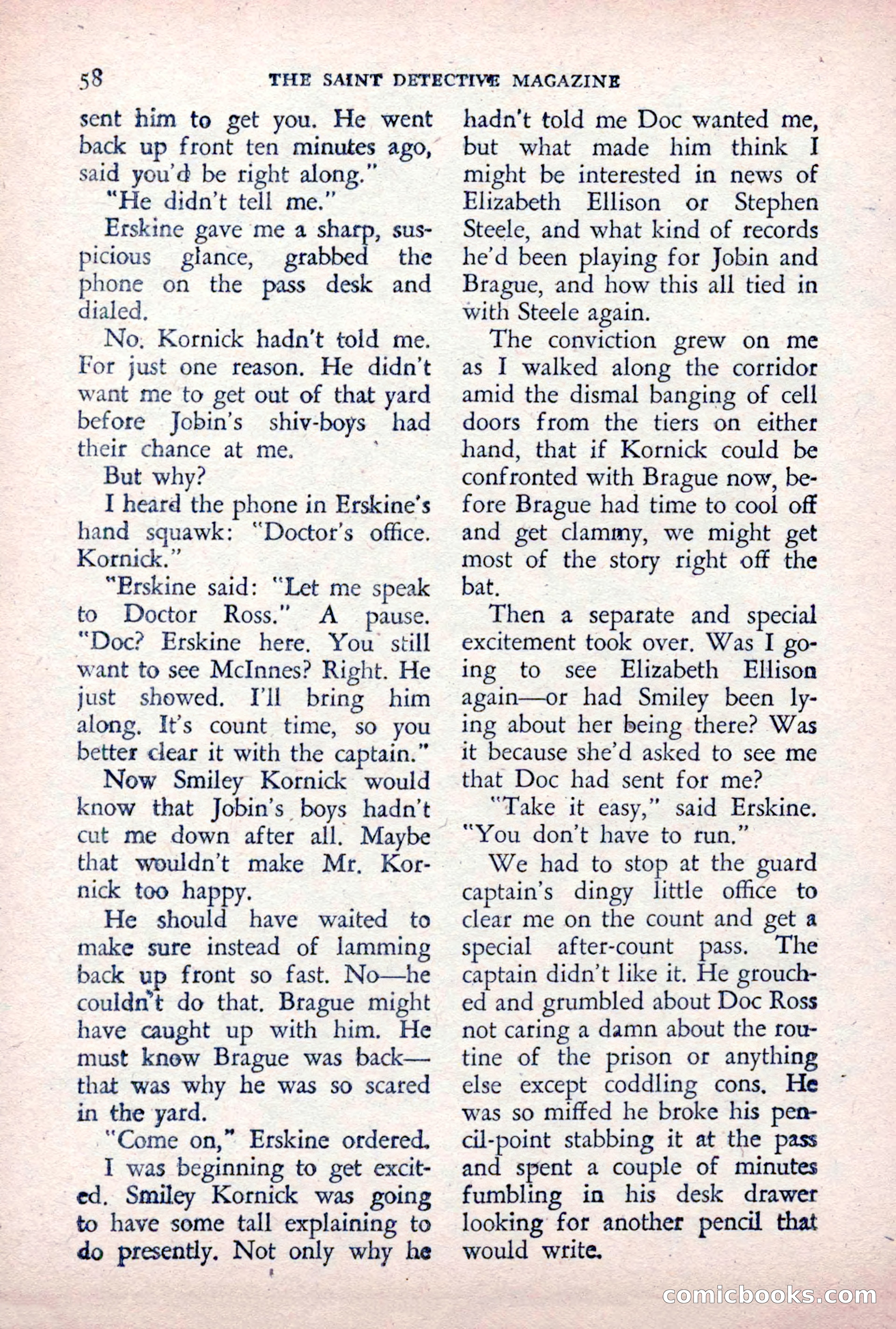 The Saint Detective Magazine, December 1955 — page 60 of 164