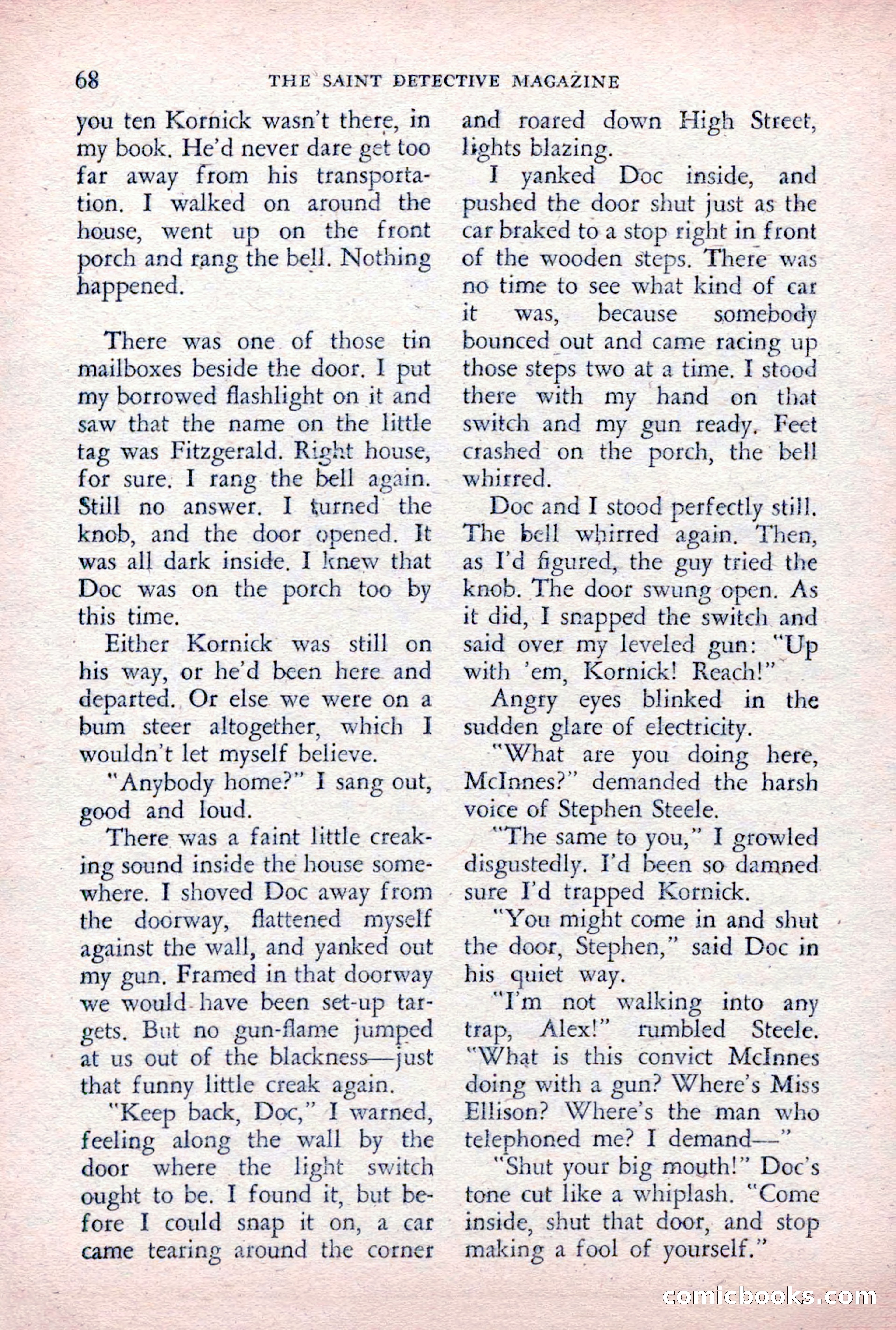 The Saint Detective Magazine, December 1955 — page 70 of 164