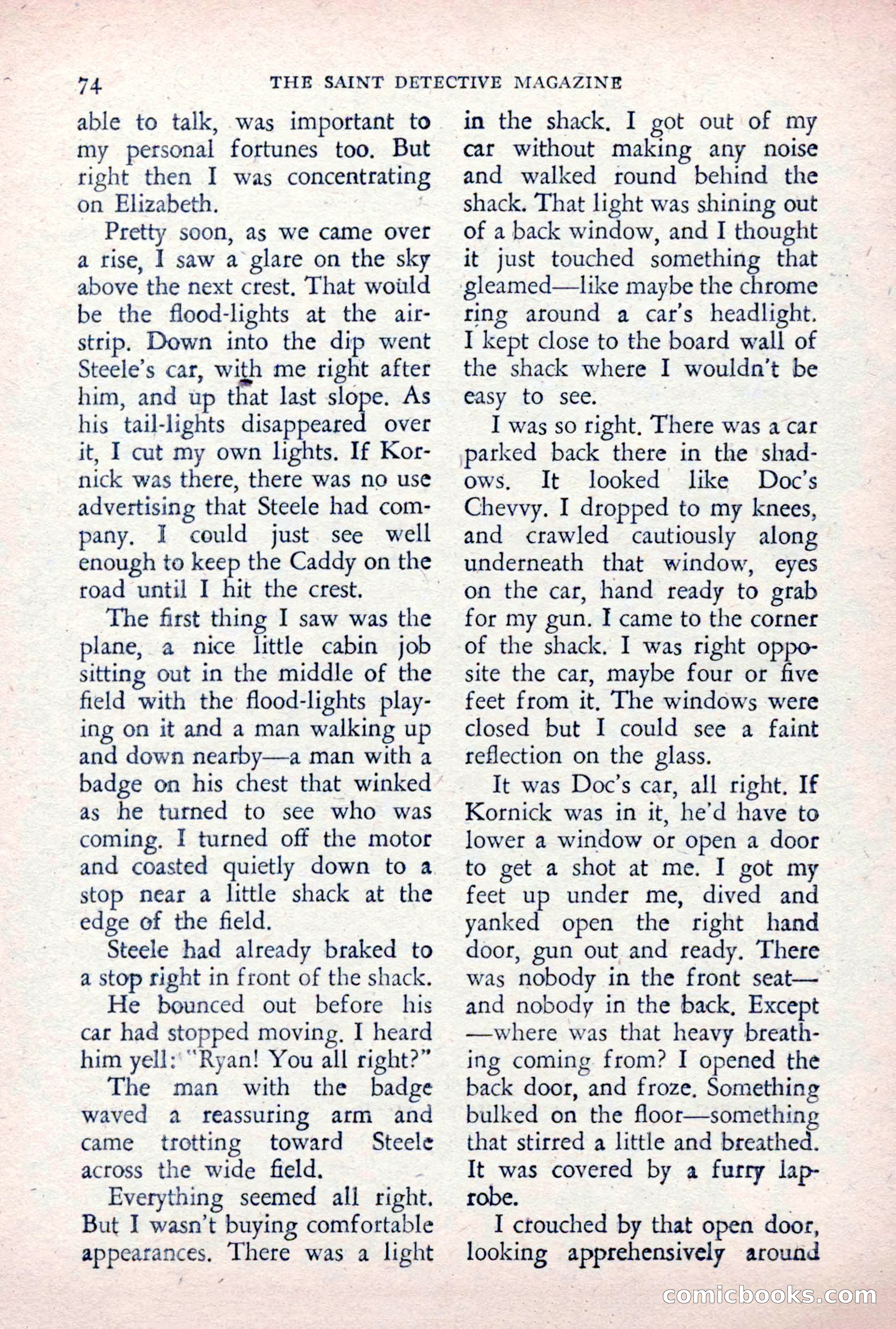 The Saint Detective Magazine, December 1955 — page 76 of 164
