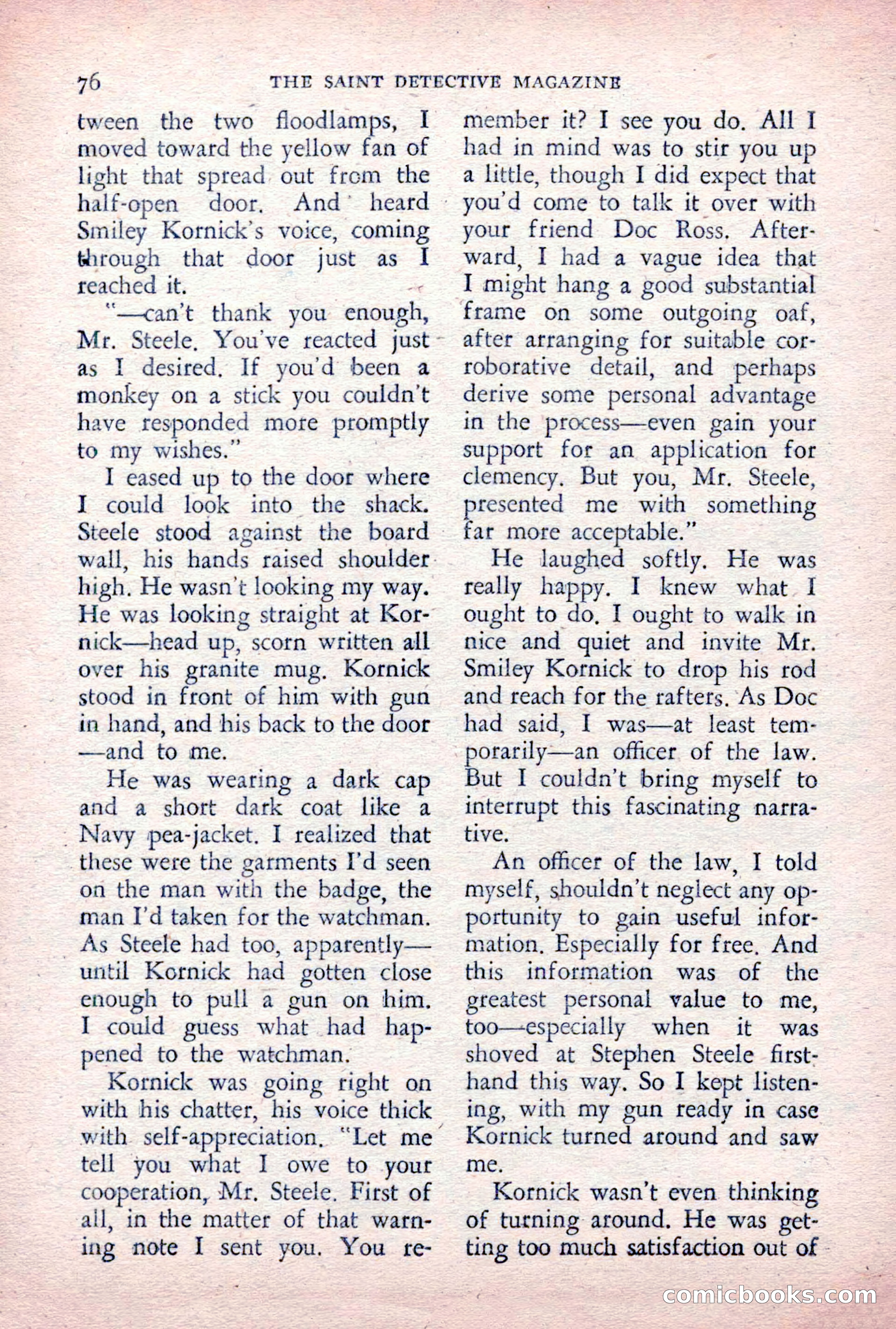The Saint Detective Magazine, December 1955 — page 78 of 164