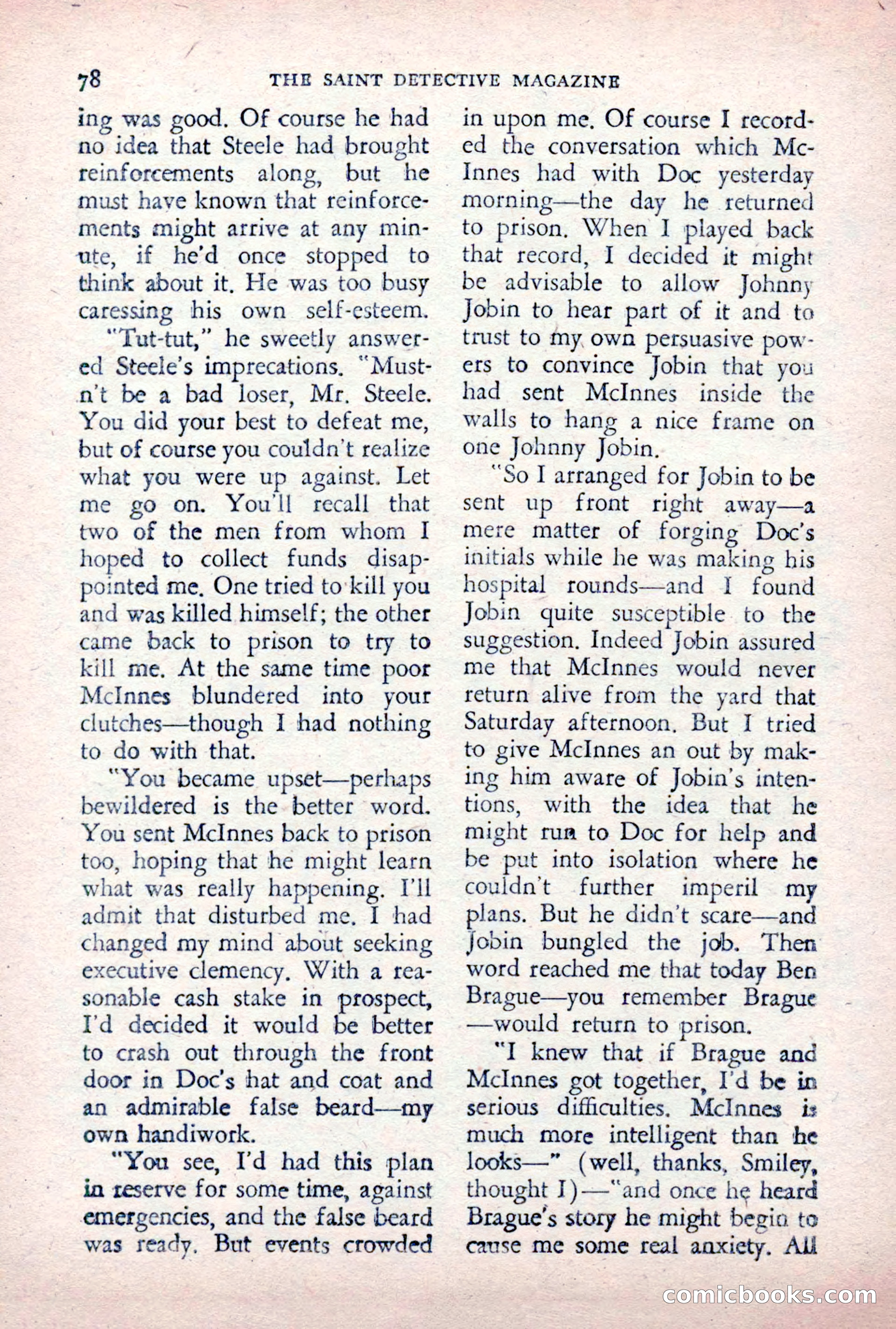 The Saint Detective Magazine, December 1955 — page 80 of 164