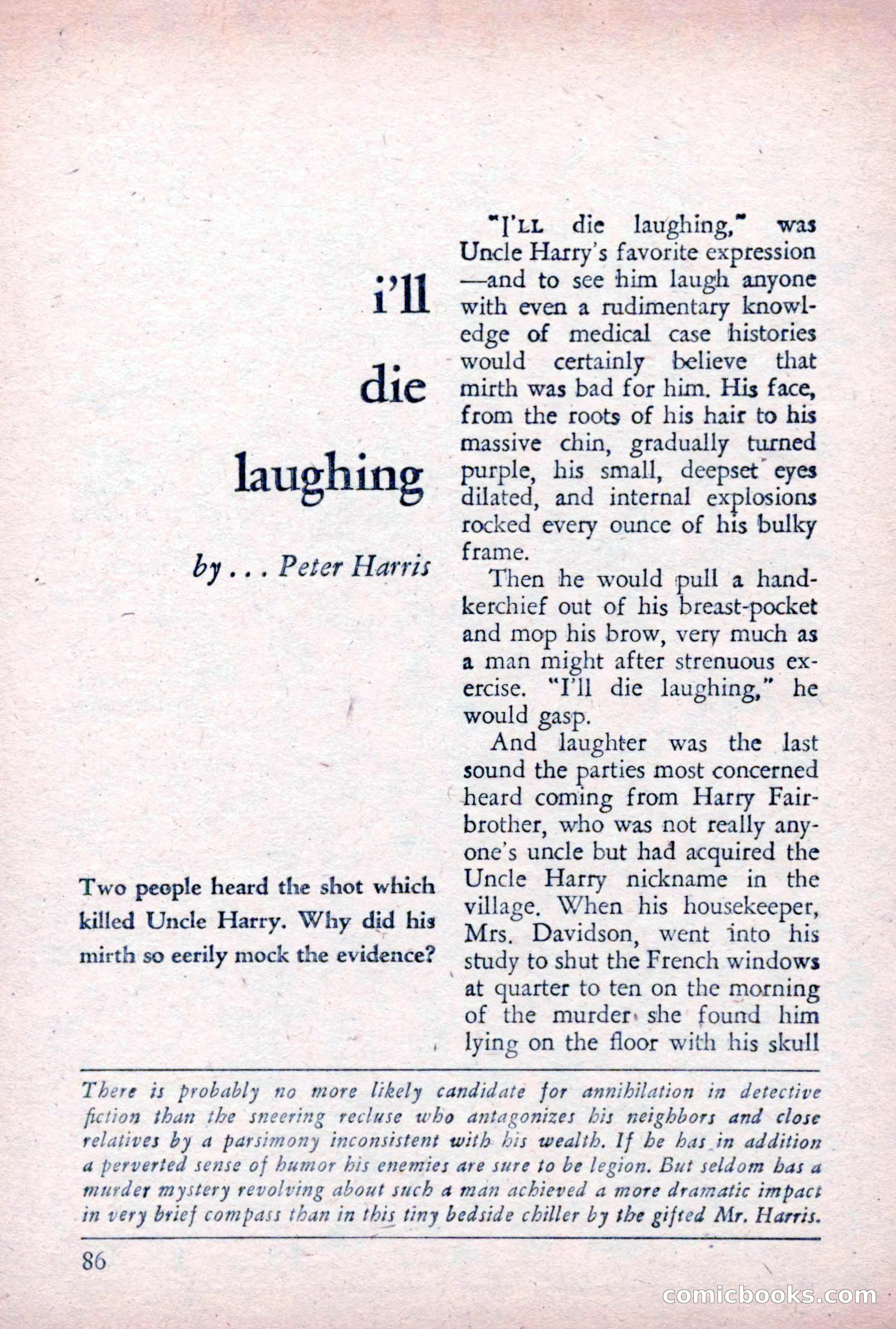 The Saint Detective Magazine, December 1955 — page 88 of 164