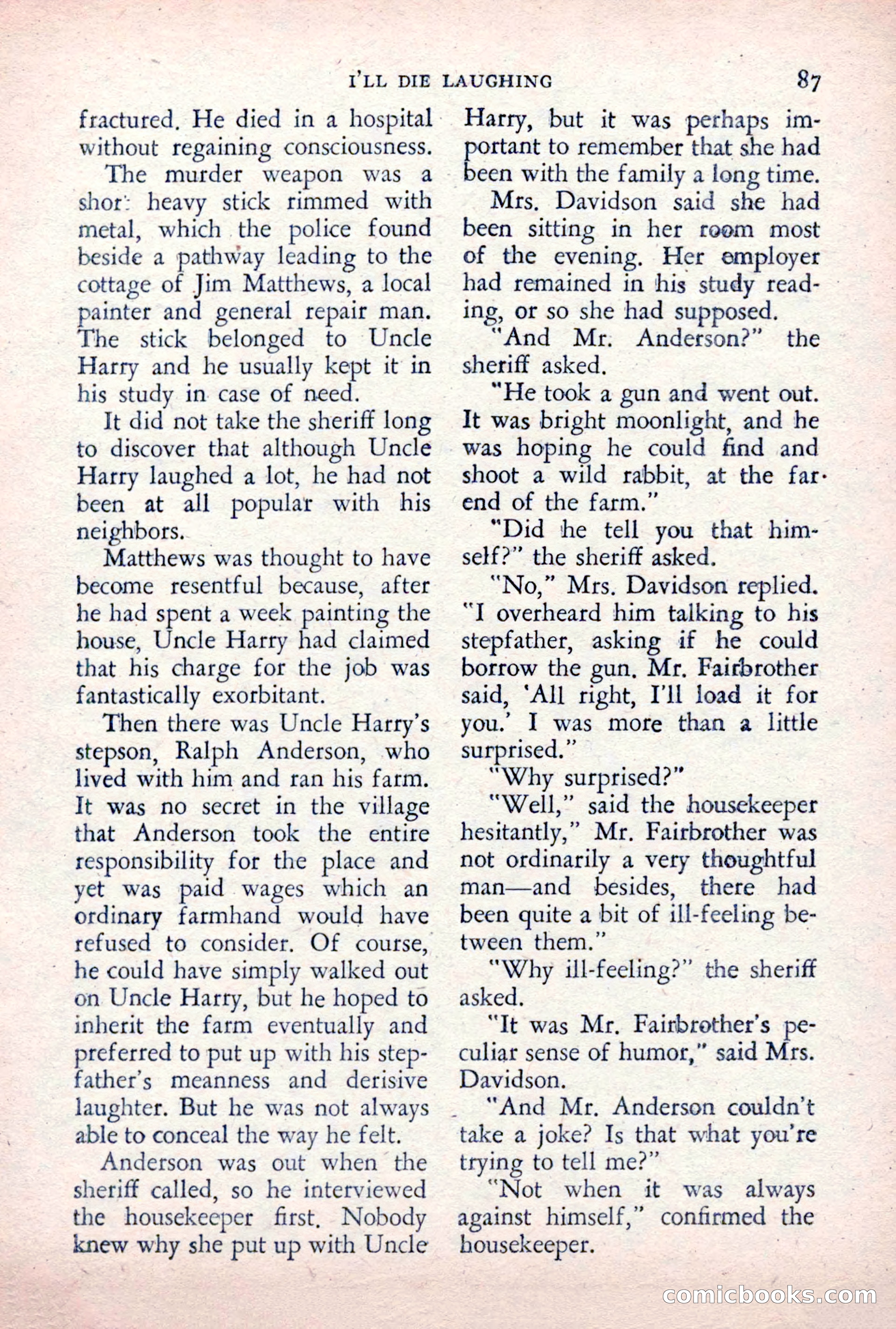 The Saint Detective Magazine, December 1955 — page 89 of 164