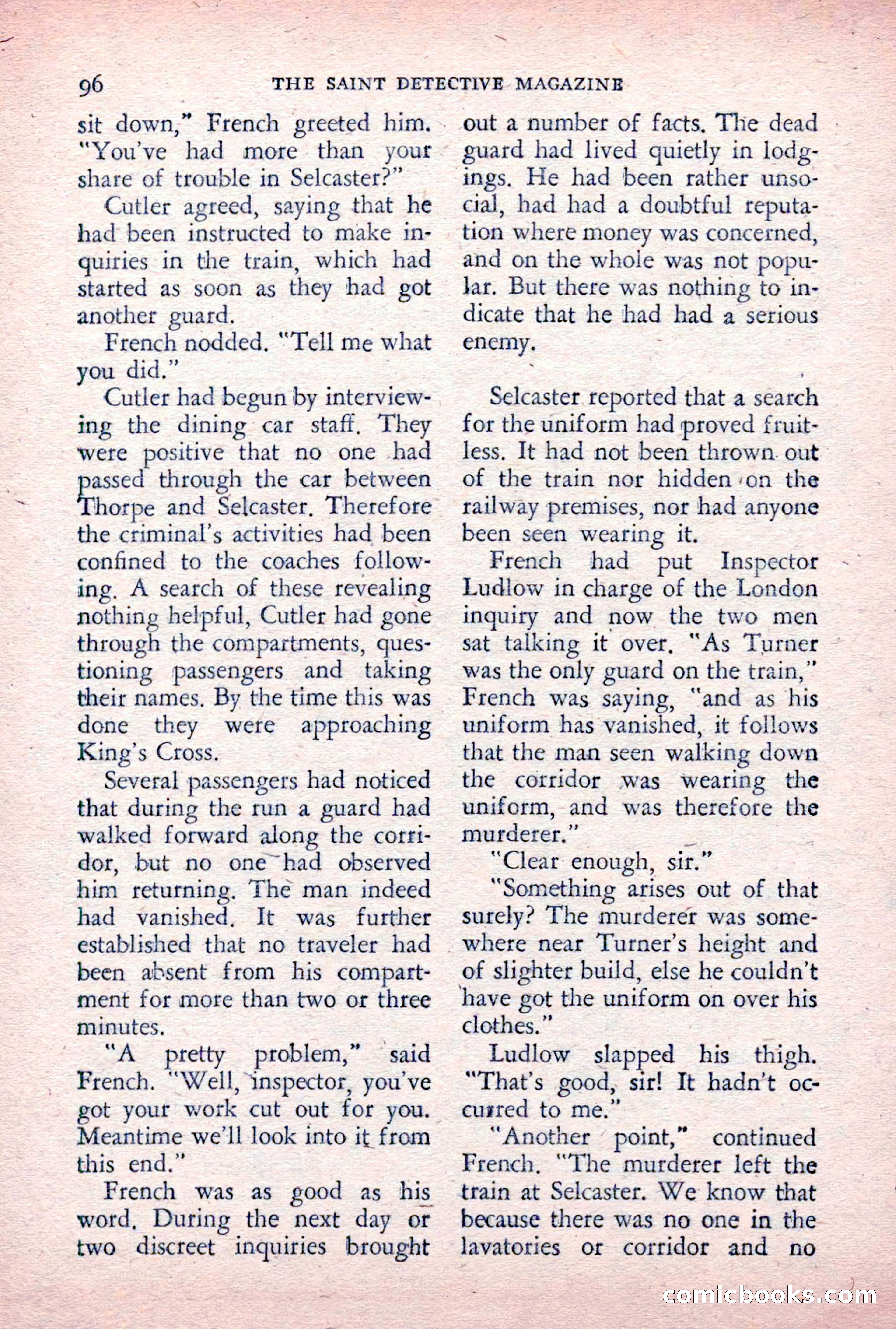 The Saint Detective Magazine, December 1955 — page 98 of 164