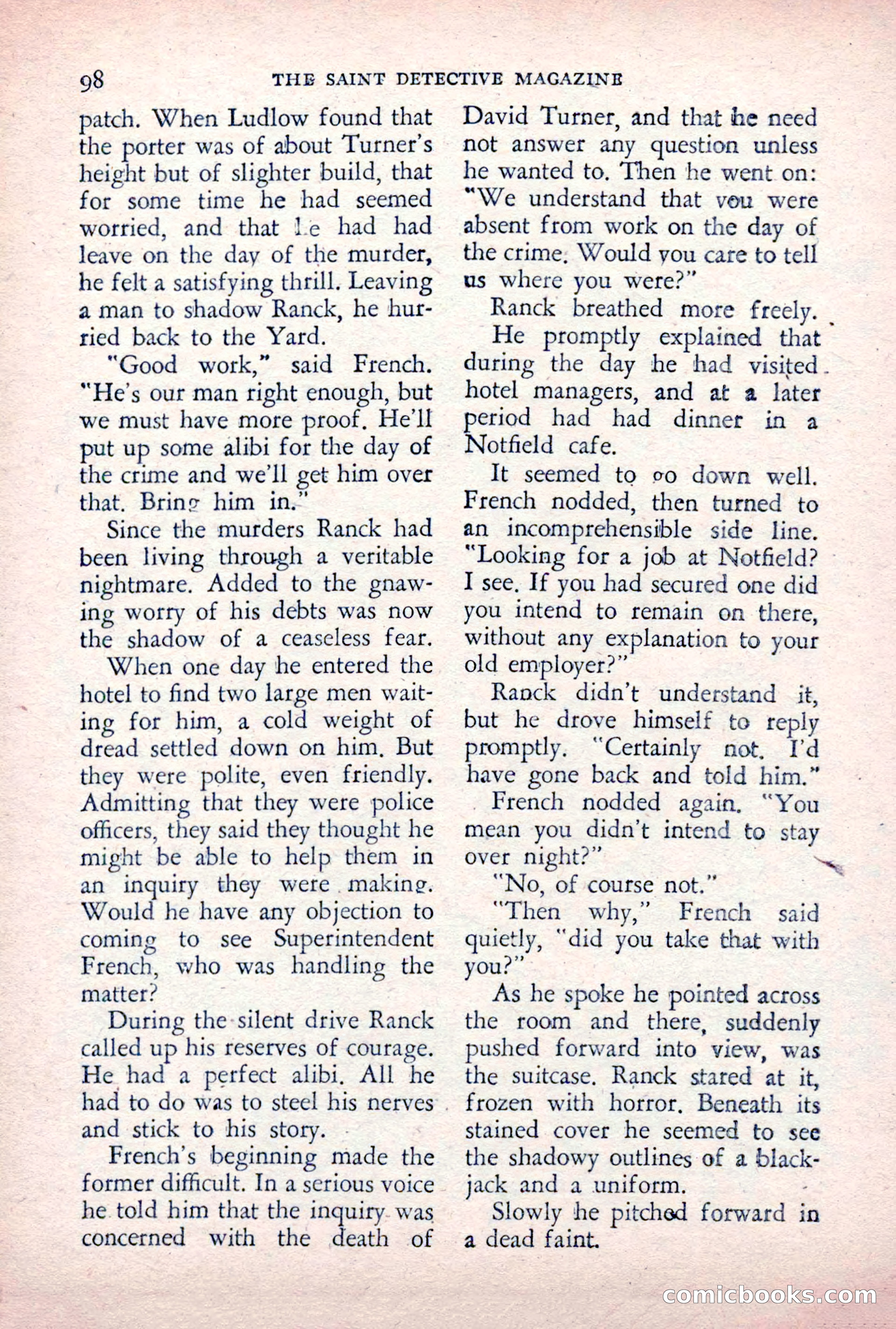 The Saint Detective Magazine, December 1955 — page 100 of 164